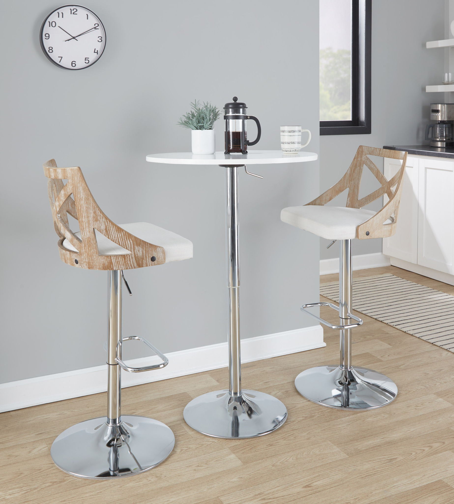 Elia - Contemporary Adjustable Bar Table - Best Buy Furniture