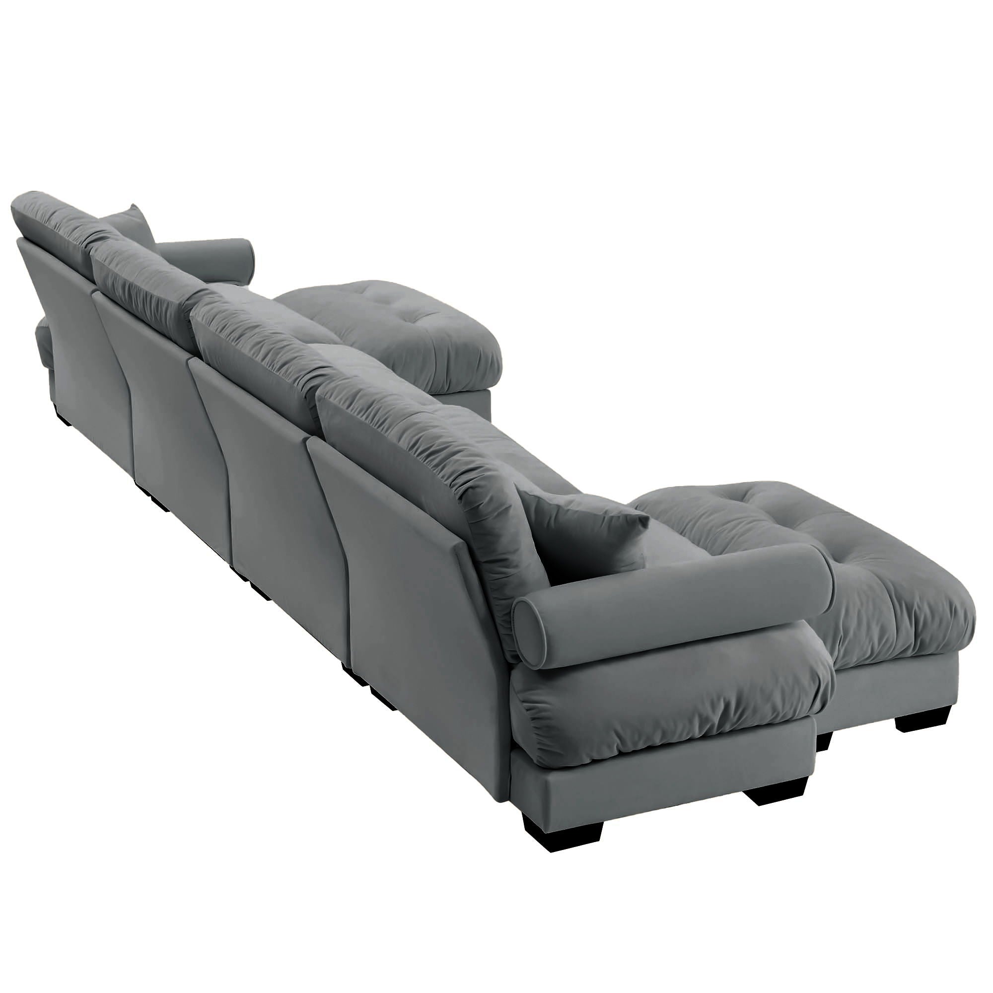 Super Comfort Oversized Modular Sectional Sofa With Movable Ottoman - Best Buy Furniture