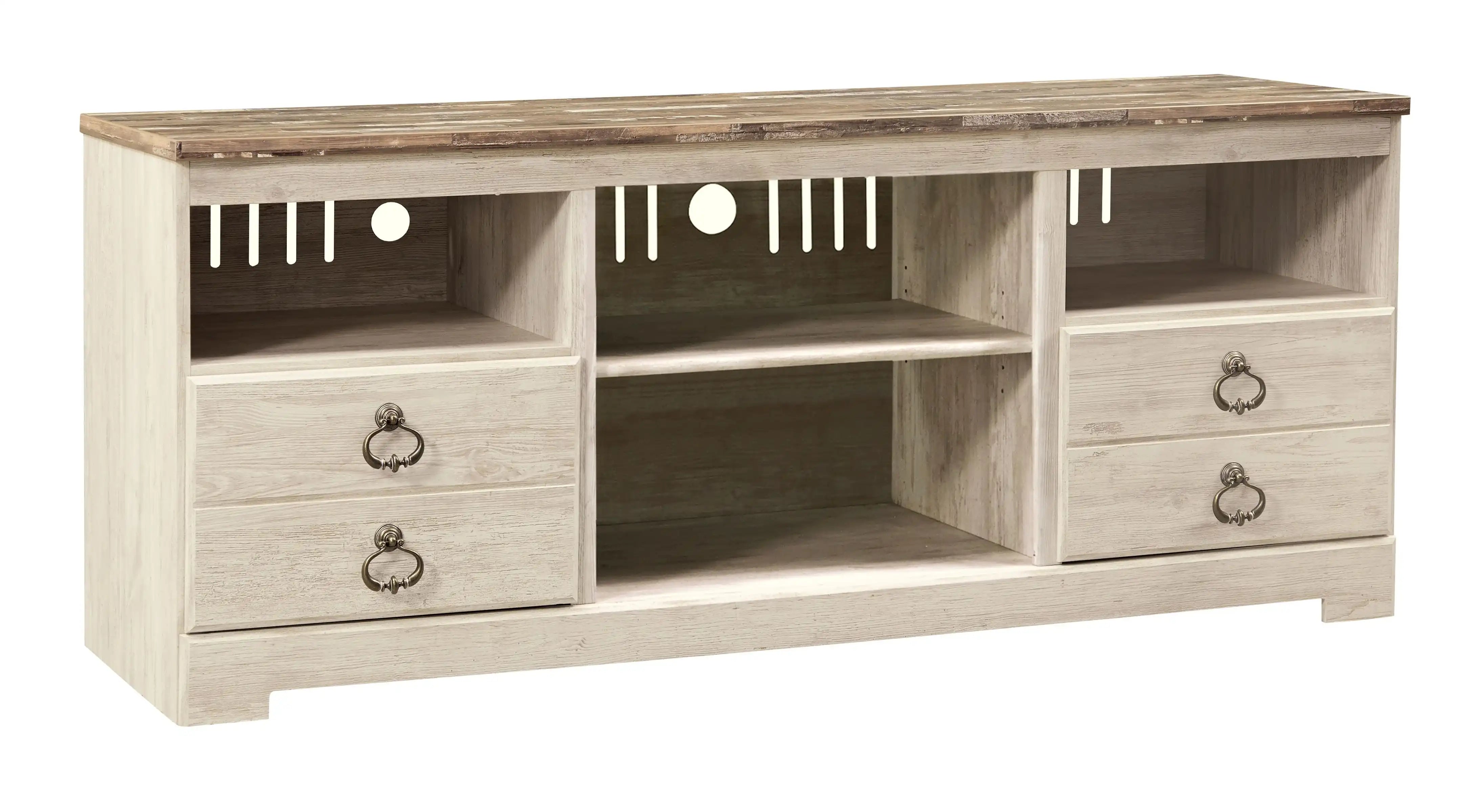Willowton - TV Stand With Fireplace Option - Best Buy Furniture