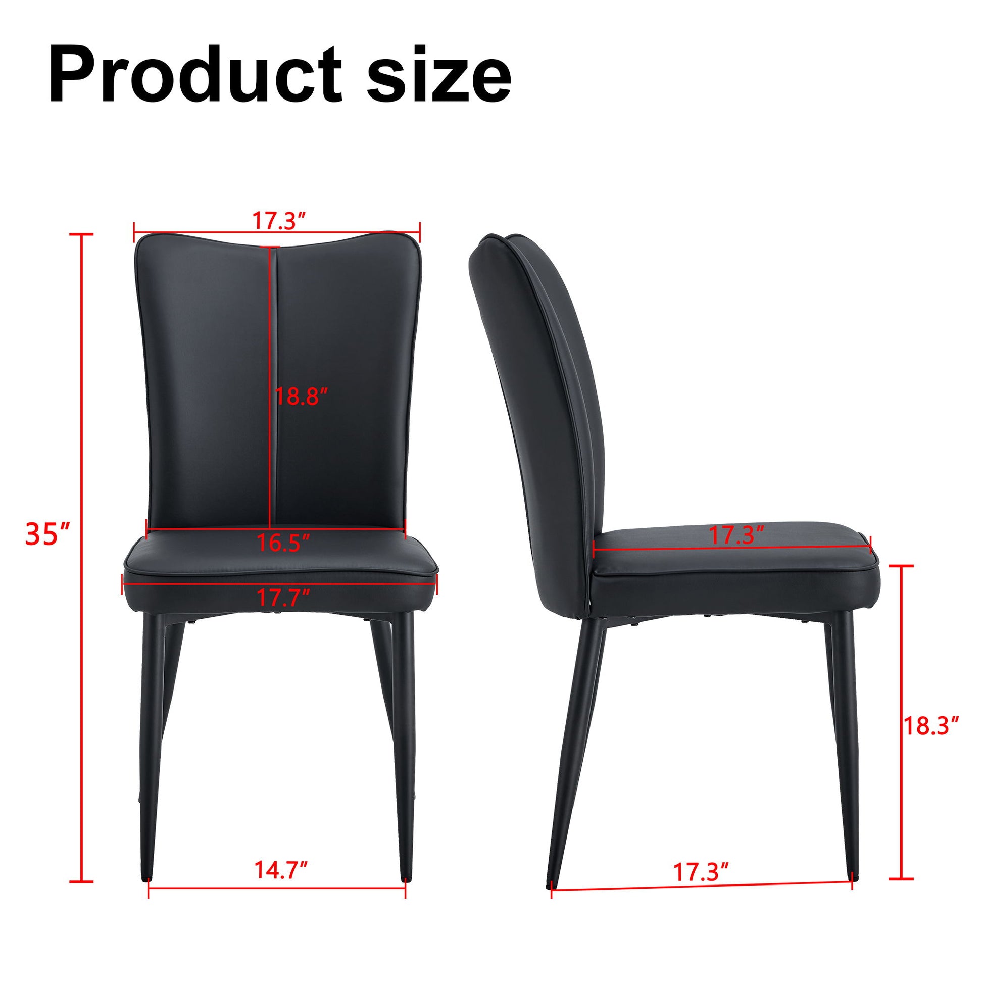 Modern Minimalist Dining Chairs (Set of 2) - Best Buy Furniture