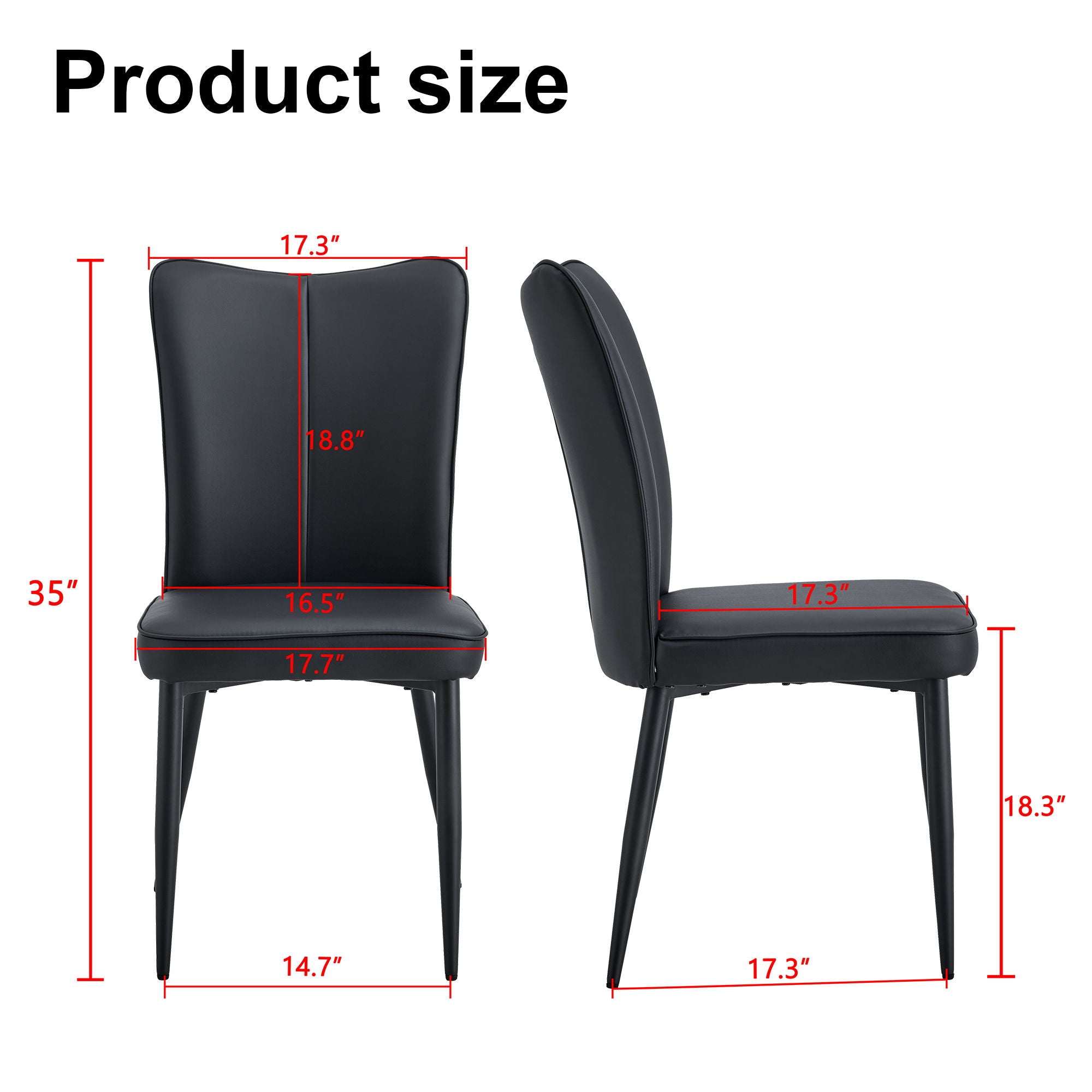 Modern Minimalist Dining Chairs (Set of 2) - Best Buy Furniture