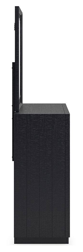 Londer - Dresser And Mirror - Black - Best Buy Furniture