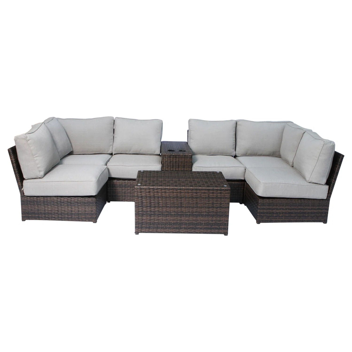 Stylish Modular Wicker Patio Seating Group - Best Buy Furniture