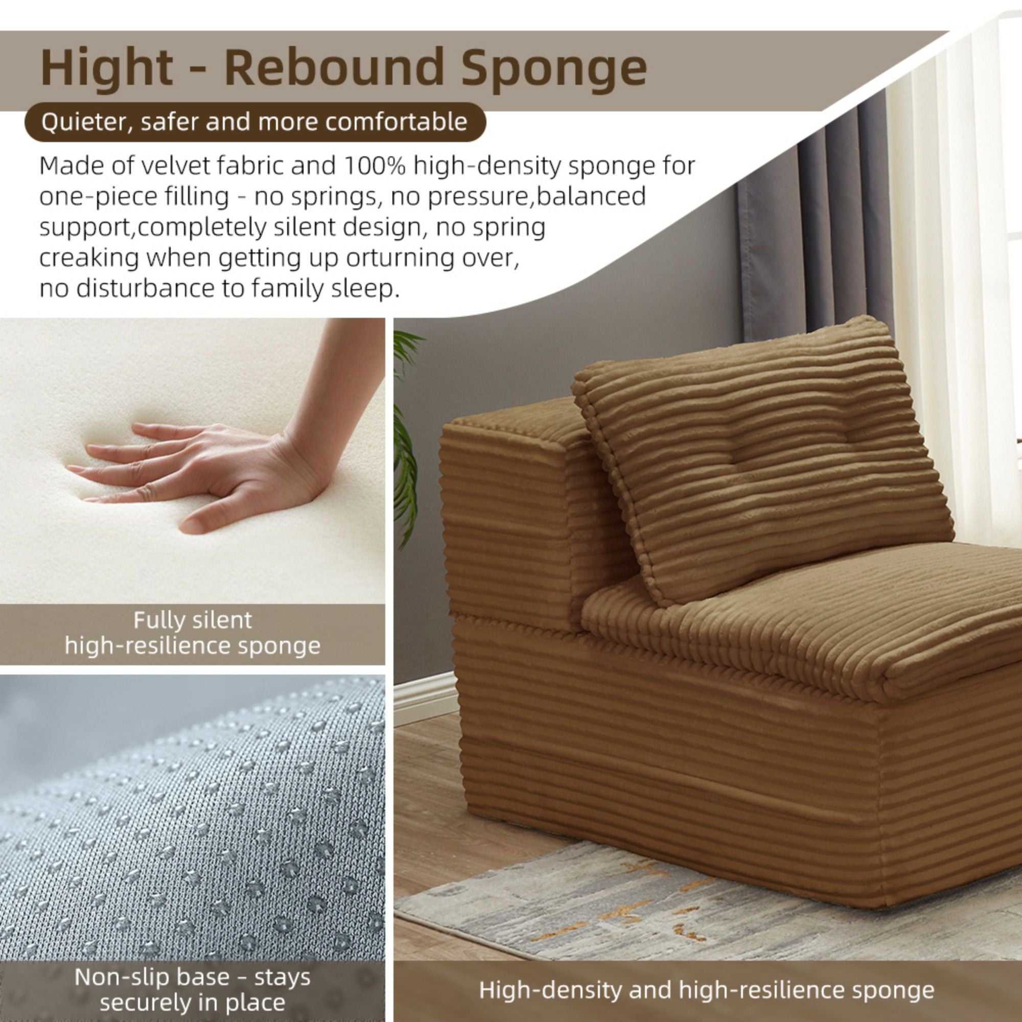 Multi Functional Sectional Sofa Bed With Independent Chaise Lounge And Functional Blanket - Best Buy Furniture