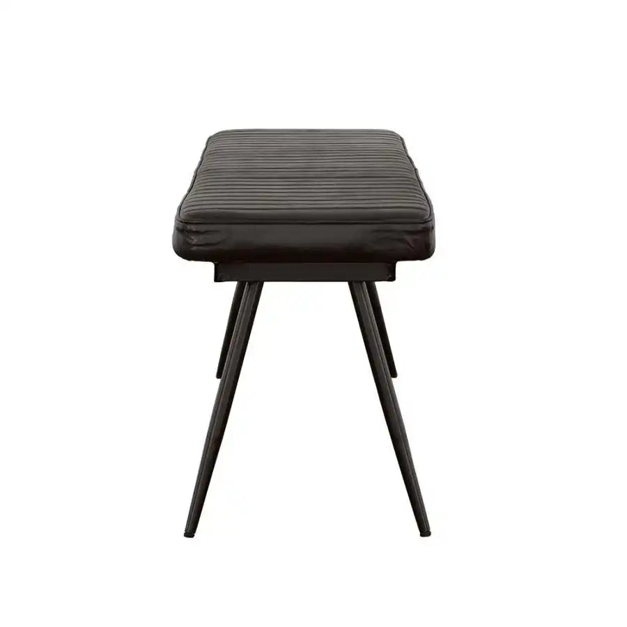 Misty - Leather Upholstered Dining Bench - Antique Espresso - Best Buy Furniture