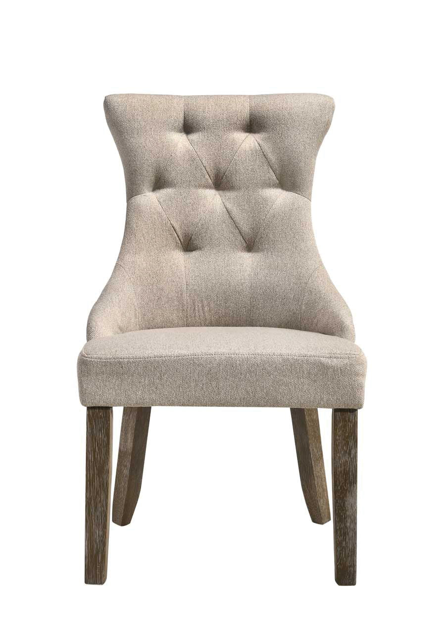 Gabrian - Two Tone Reclaimed Side Chair (Set of 2) - Beige / Gray - Best Buy Furniture