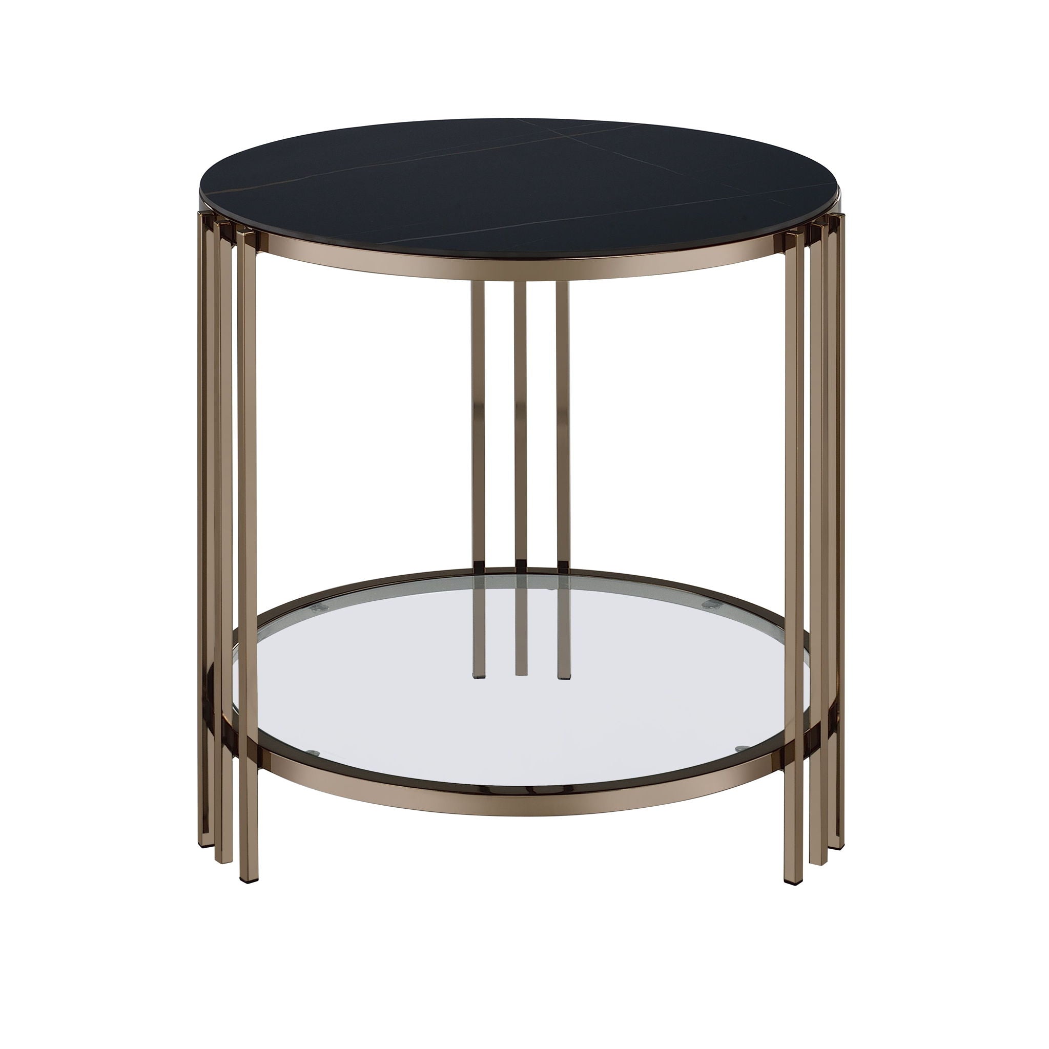 Abisha - Sintered Stone Top Round Table - Best Buy Furniture