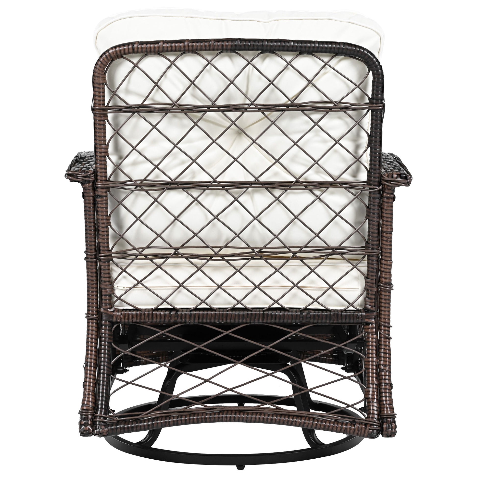 3 Piece Outdoor Chair & Table Set Chat Set, 2 Person Rattan Seating Group - Best Buy Furniture