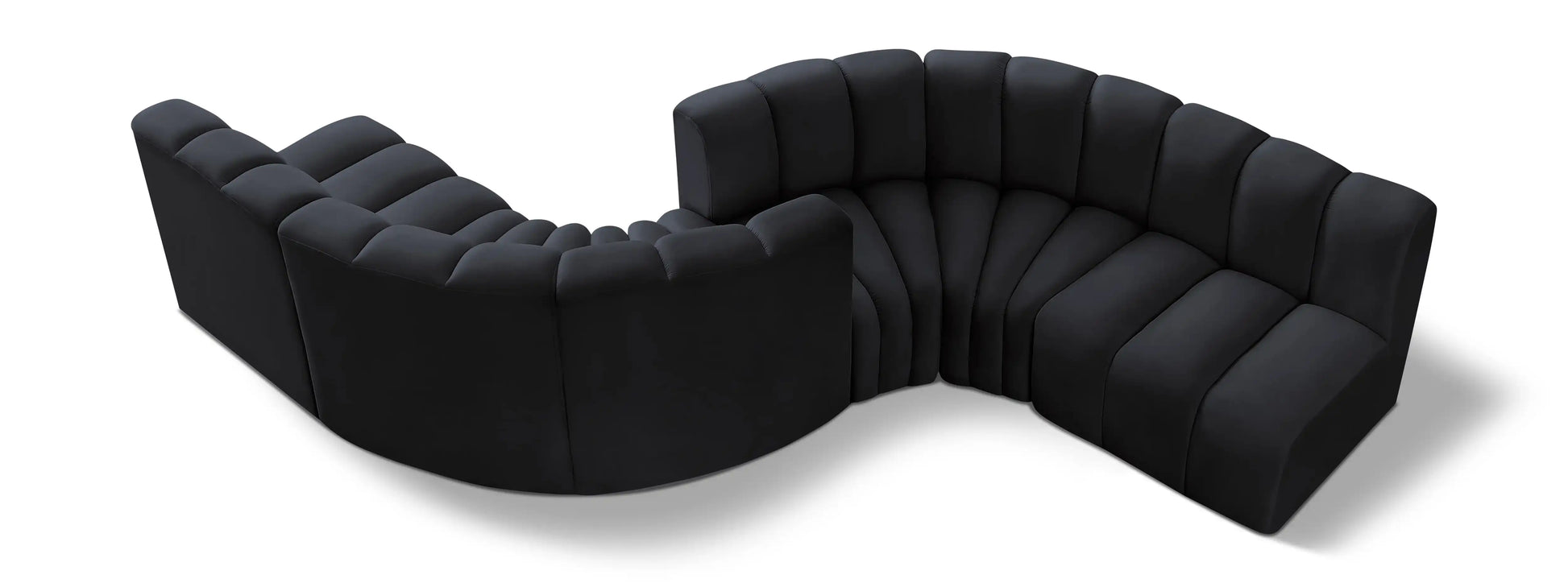 Arc - Velvet 6 Piece Modular Sofa - Best Buy Furniture