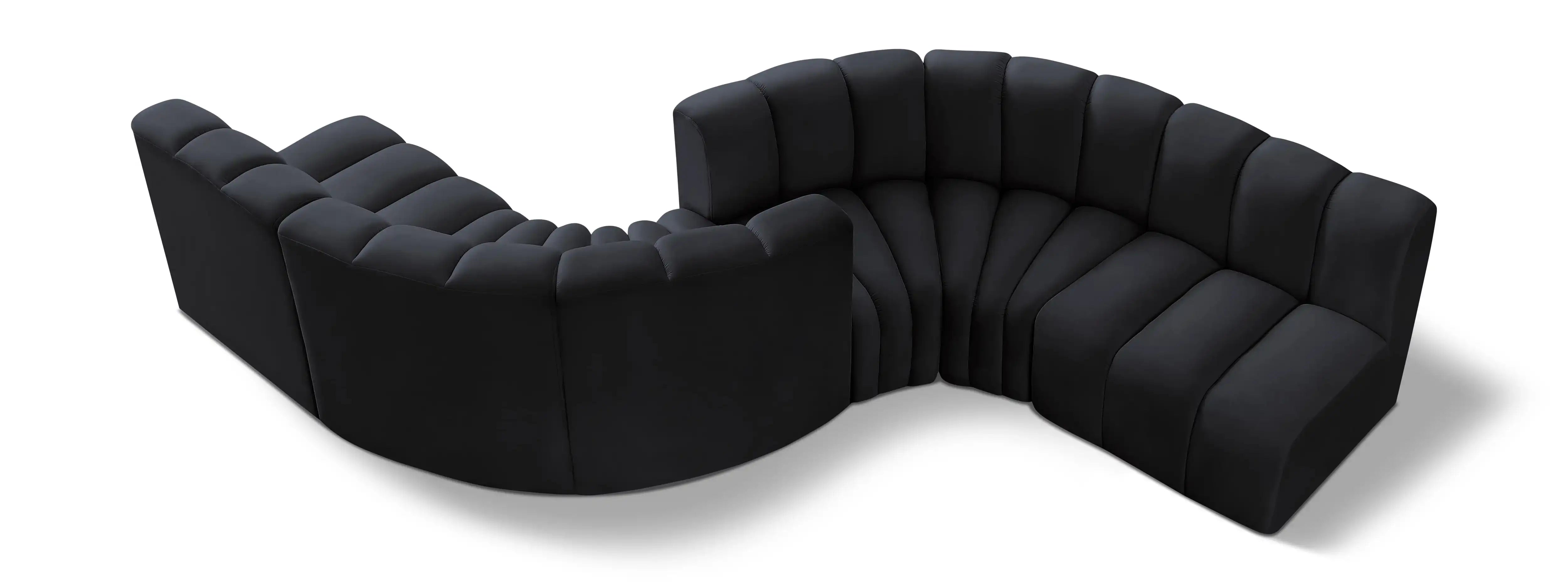 Arc - Velvet 6 Piece Modular Sofa - Best Buy Furniture