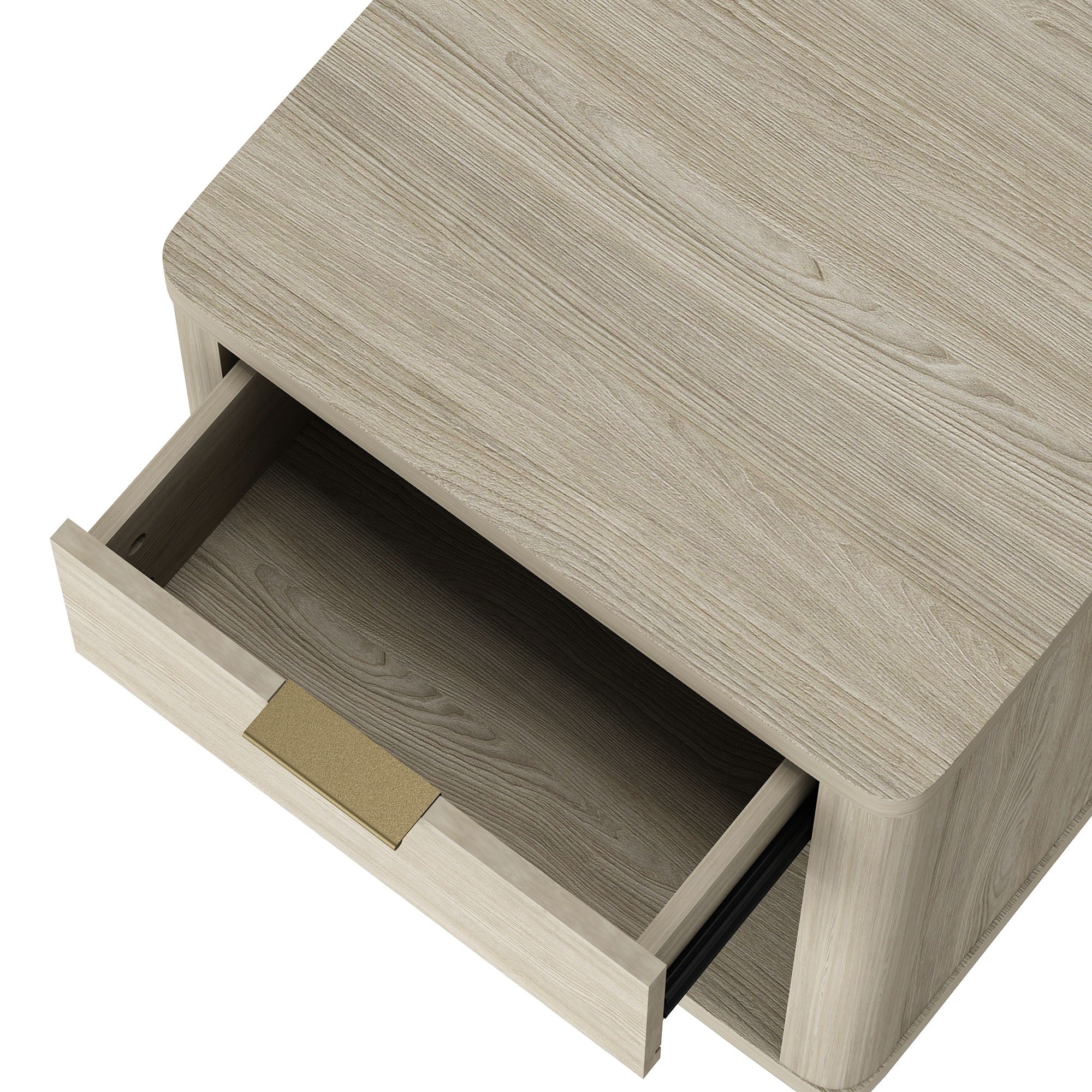 Evelyn - Nightstand With 1 Drawer And Open Shelf