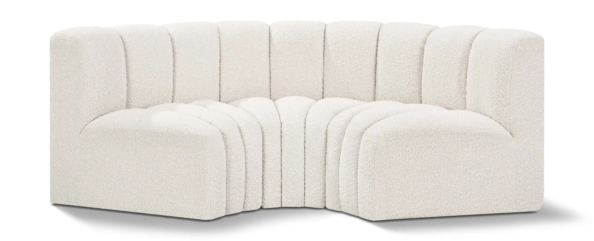 Arc - Boucle Fabric 3 Piece Modular U-Shaped Sofa - Best Buy Furniture