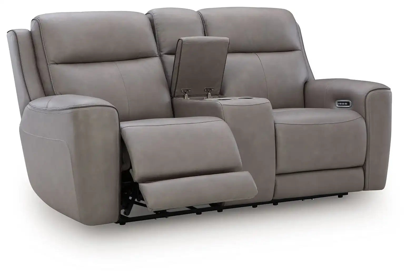 5Z-Comfort - Relaxation - Power Reclining Loveseat with Console / Adj Headrest - Best Buy Furniture