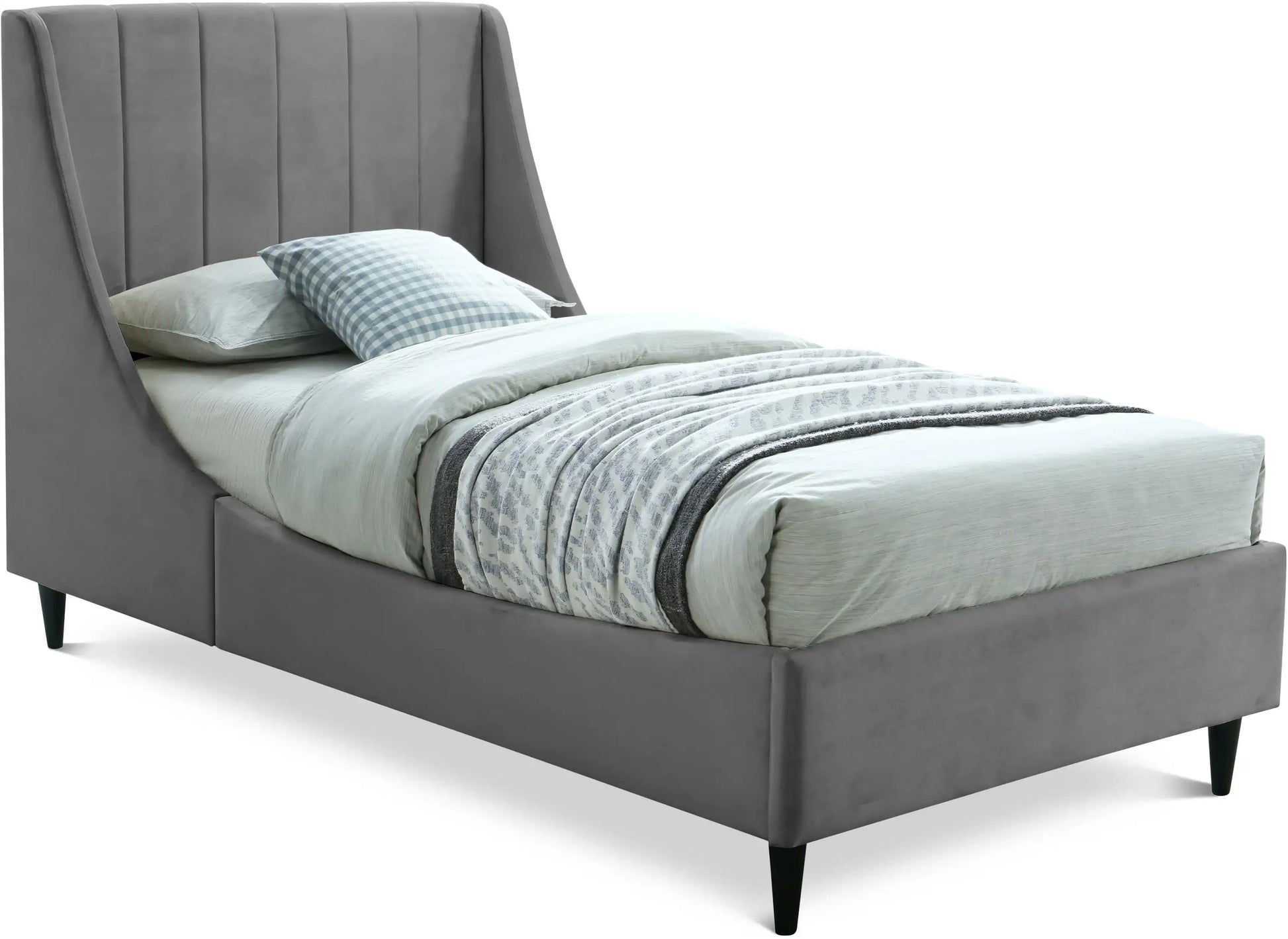 Eva - Velvet Bed - Best Buy Furniture