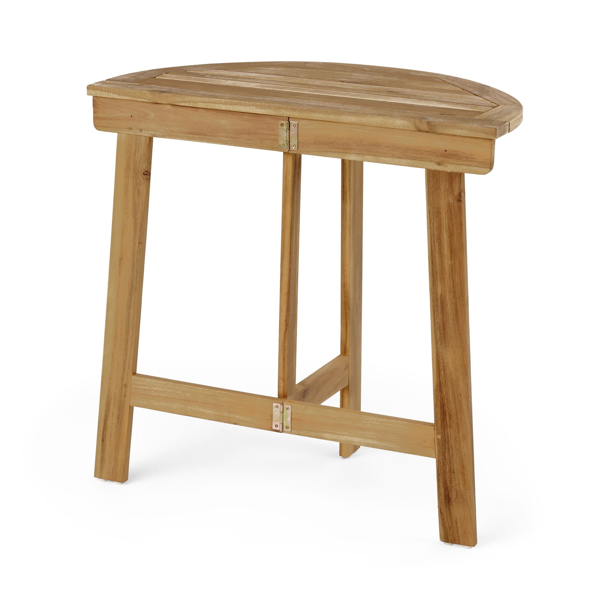 Outdoor Half Round Folding Acacia Wood Bistro Table - Best Buy Furniture