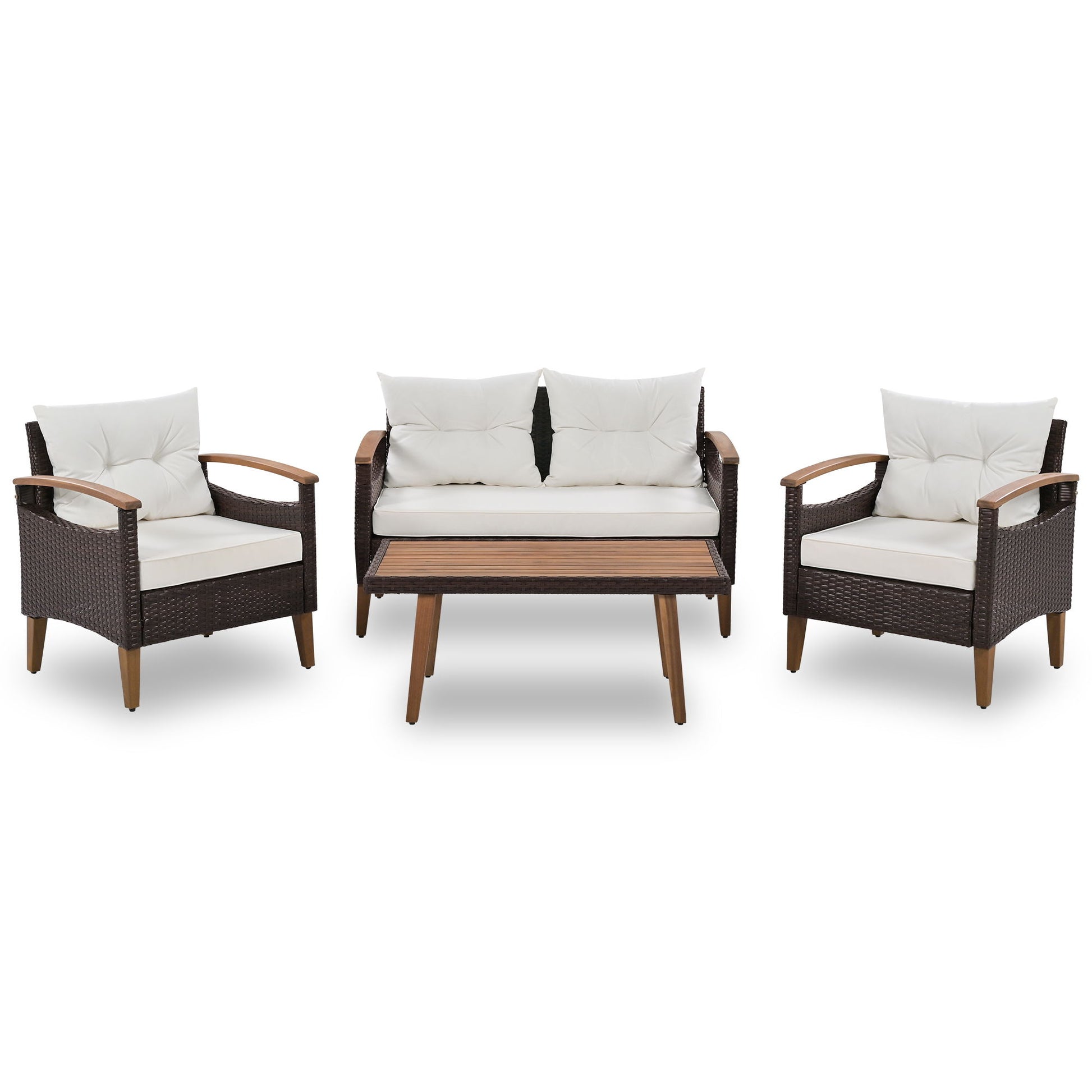 4 Piece Garden Furniture, Patio Seating Set - Best Buy Furniture