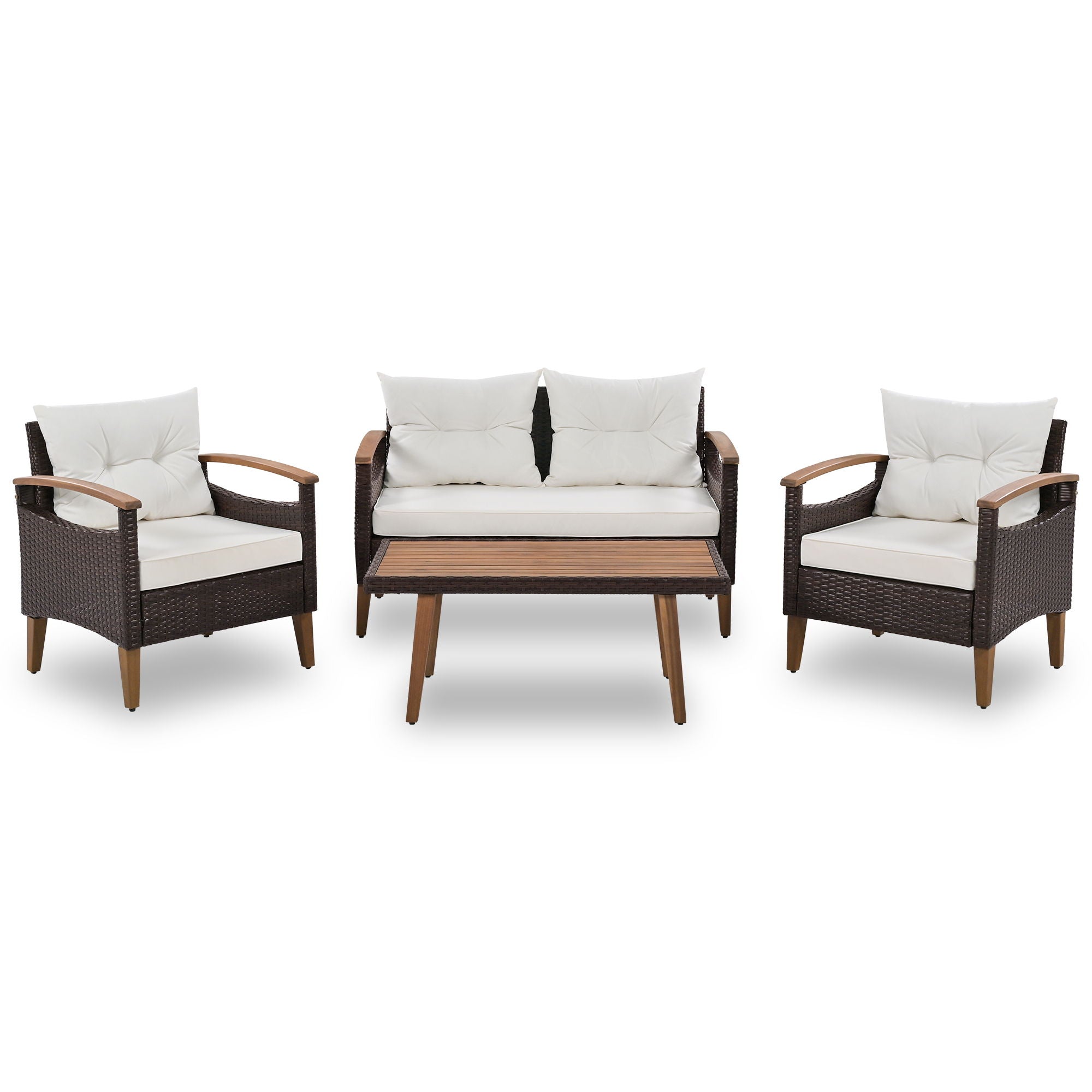4 Piece Garden Furniture, Patio Seating Set - Best Buy Furniture