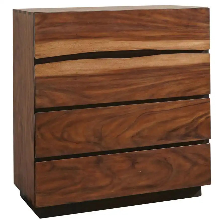 Winslow - 4-Drawer Bedroom Chest - Smokey Walnut - Best Buy Furniture
