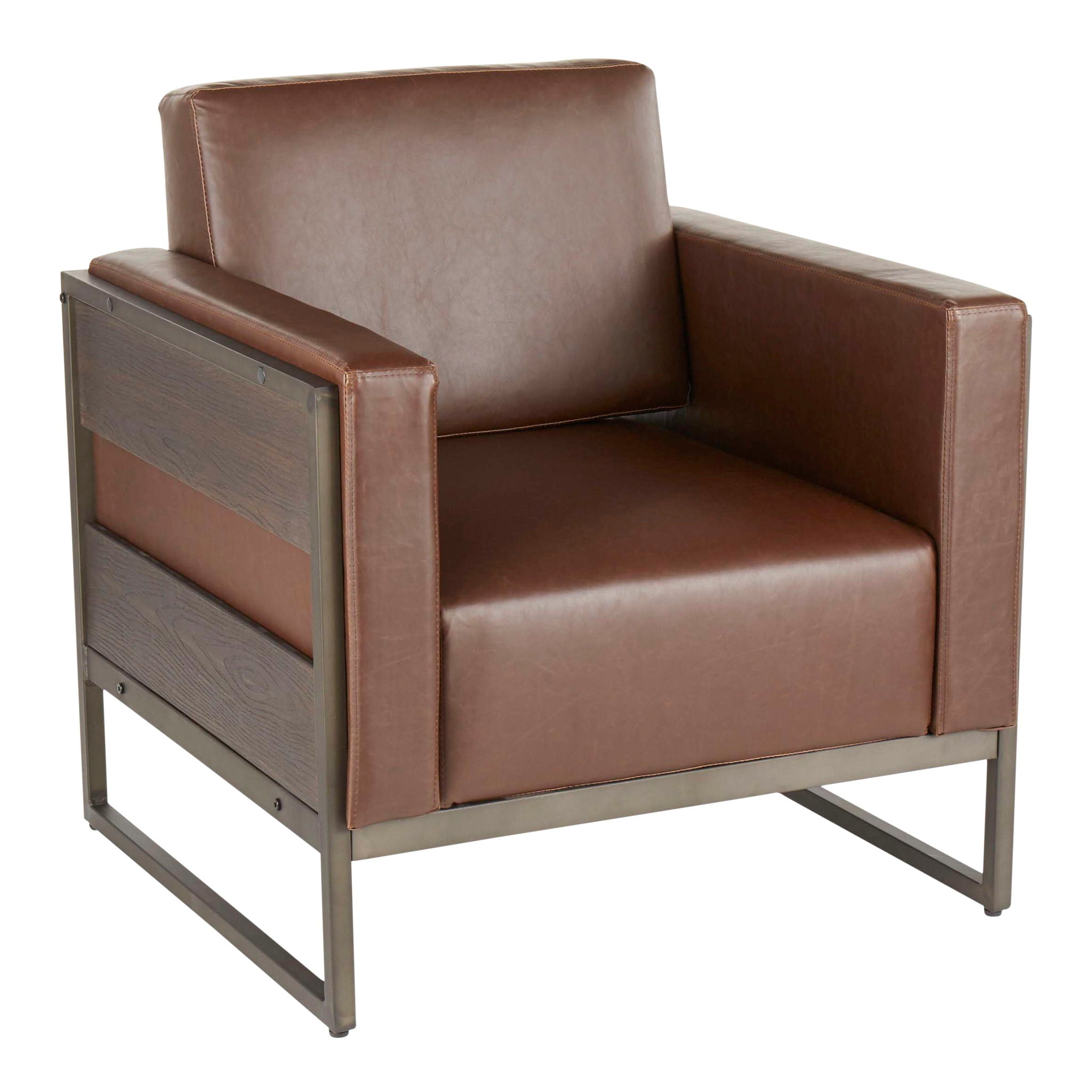 Drift - Industrial Lounge Chair - Espresso - Best Buy Furniture