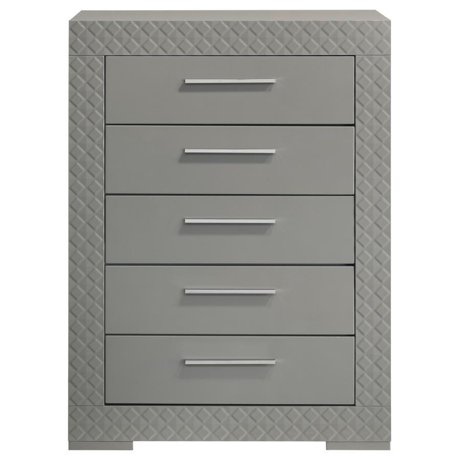 Ives - 5-Drawer Bedroom Chest - Best Buy Furniture