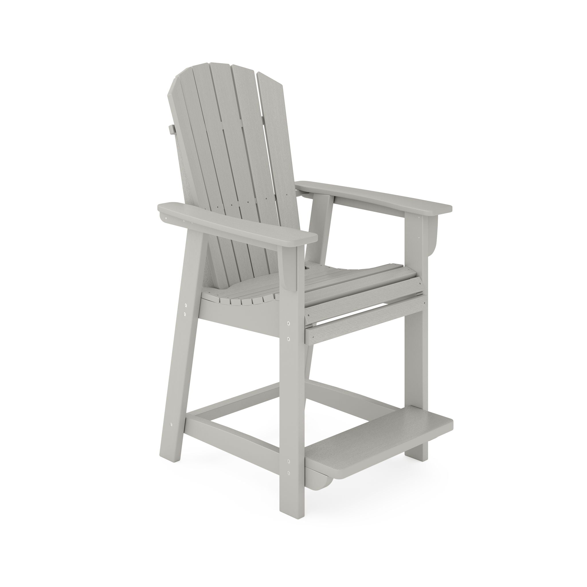 Adirondack Style Counter Chair Stylish HDPE Poly Lumber For Dining, Patio, And Garden Comfort - Best Buy Furniture