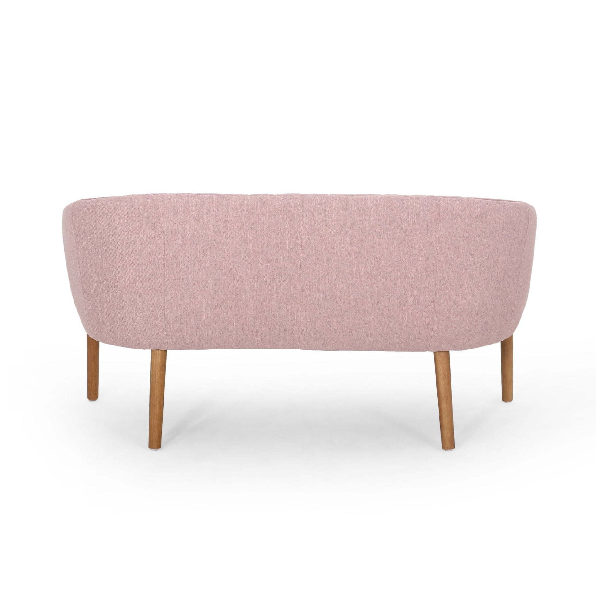 Mid Century Modern Loveseat With Channel Stitched Backrest - Best Buy Furniture
