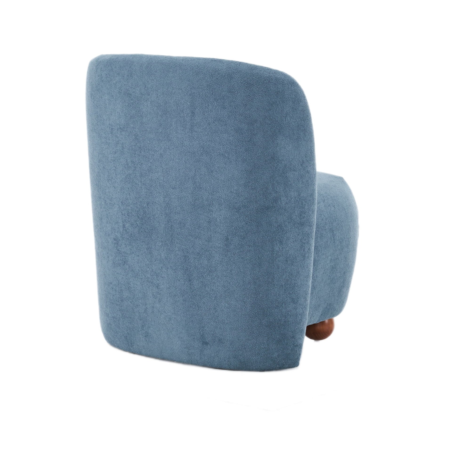 Modern Low Back Accent Upholstered Armless Living Room Chairs, Round Feet - Best Buy Furniture