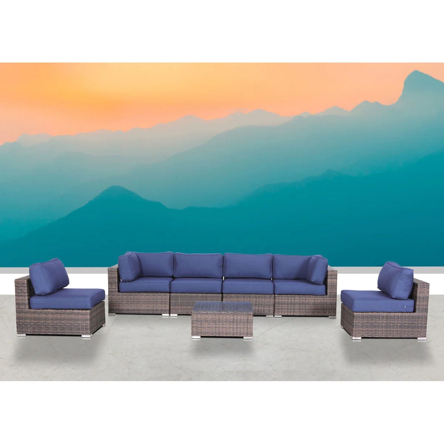 Outdoor Wicker Seating Group With Cushions - Best Buy Furniture