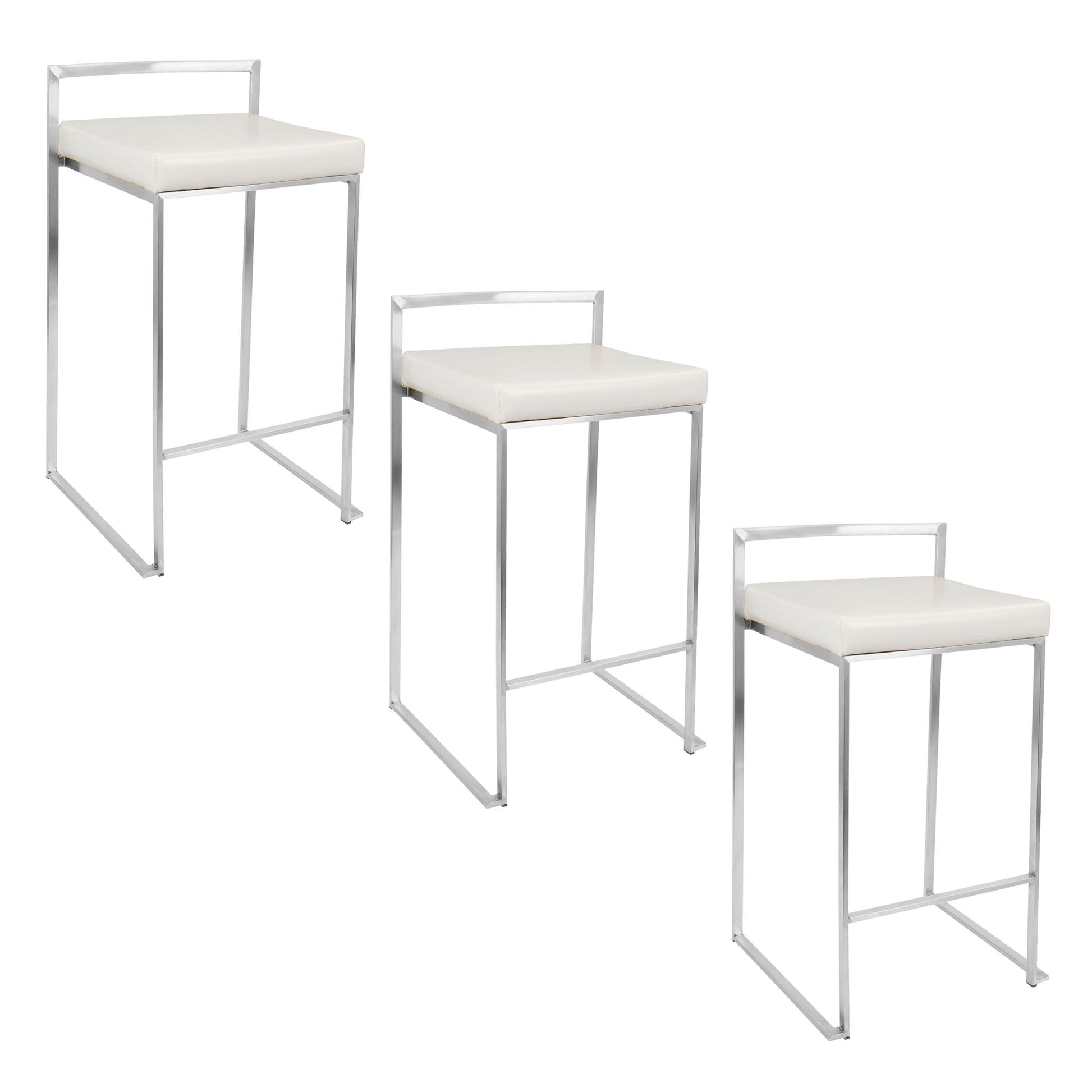 Fuji - Elegant Design Contemporary Stackable Counter Stool - Best Buy Furniture