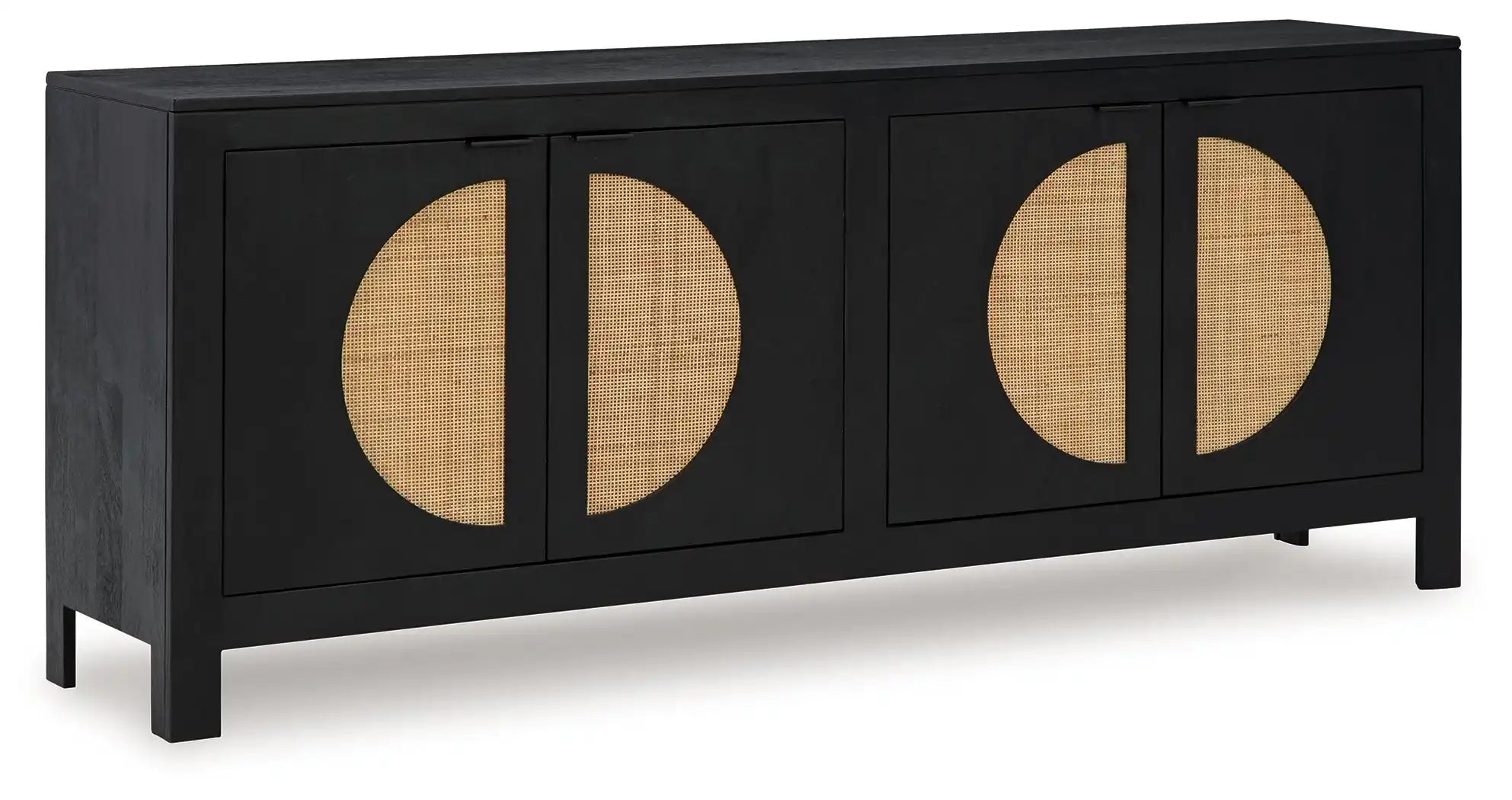 Cliffiings - Accent Cabinet - Black / Natural - Best Buy Furniture