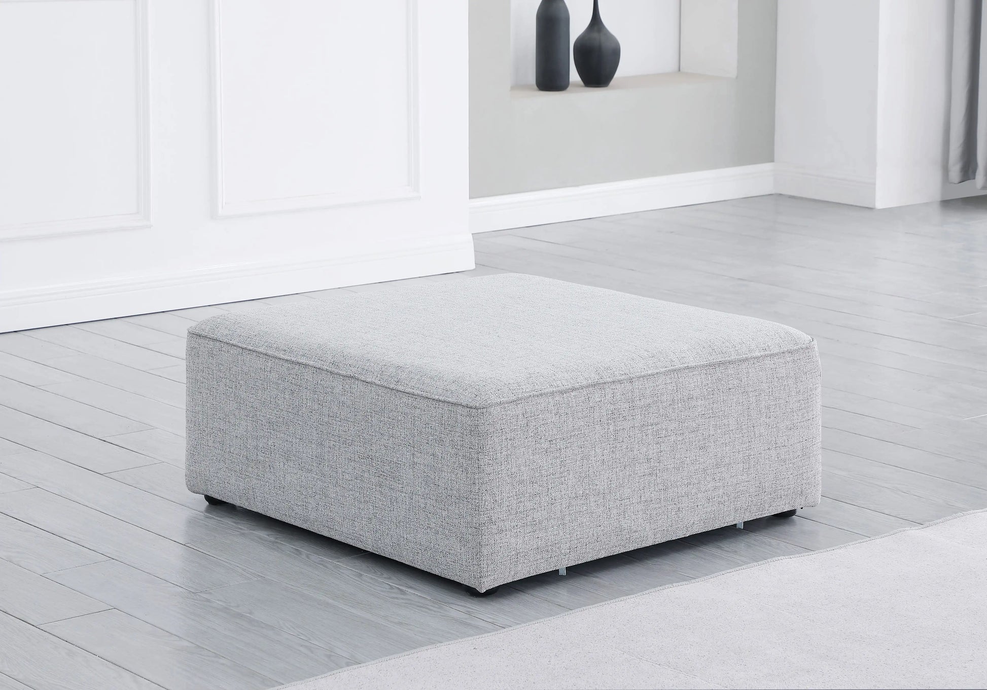 Cube - Linen Ottoman - Best Buy Furniture