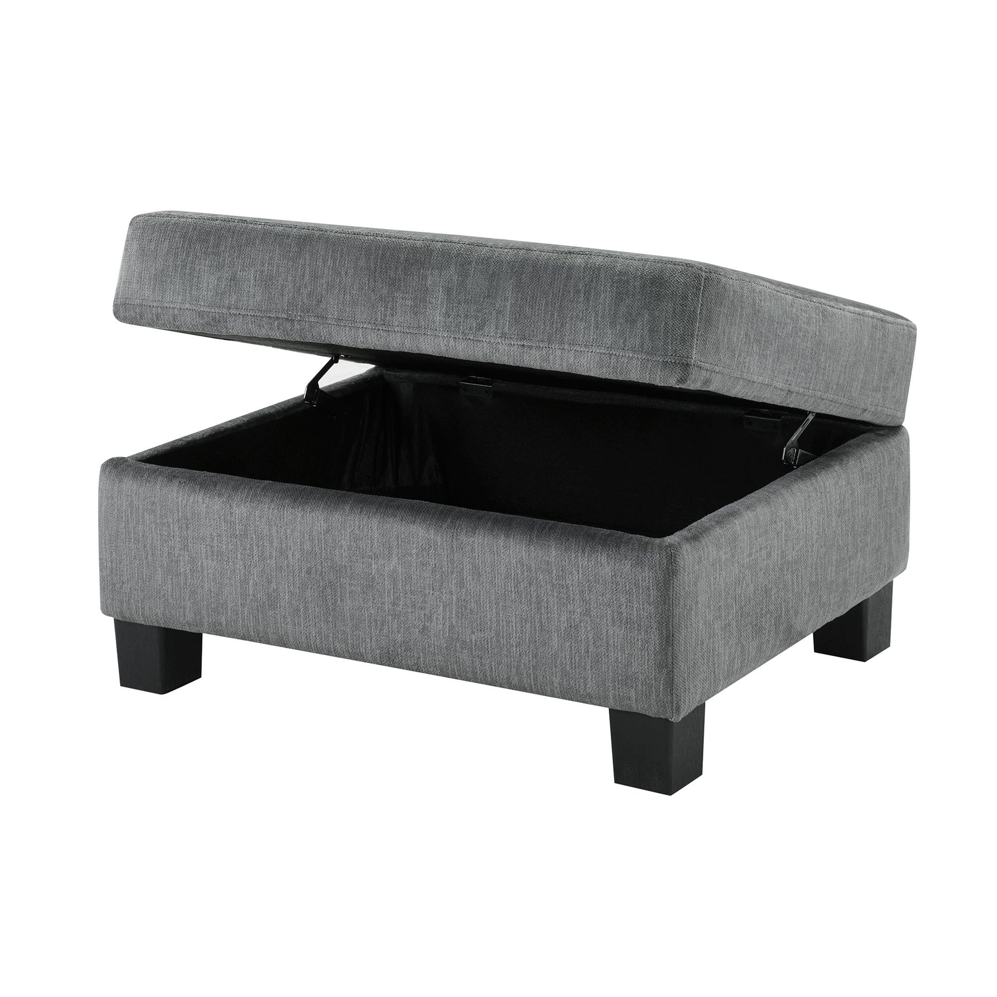 Contemporary U - Shaped Sectional Sofa With Movable Storage Ottoman - Best Buy Furniture