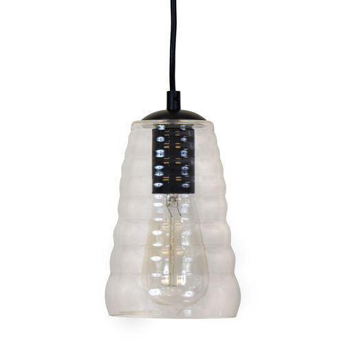 Torus - Long Industrial Pendant - Clear - Best Buy Furniture