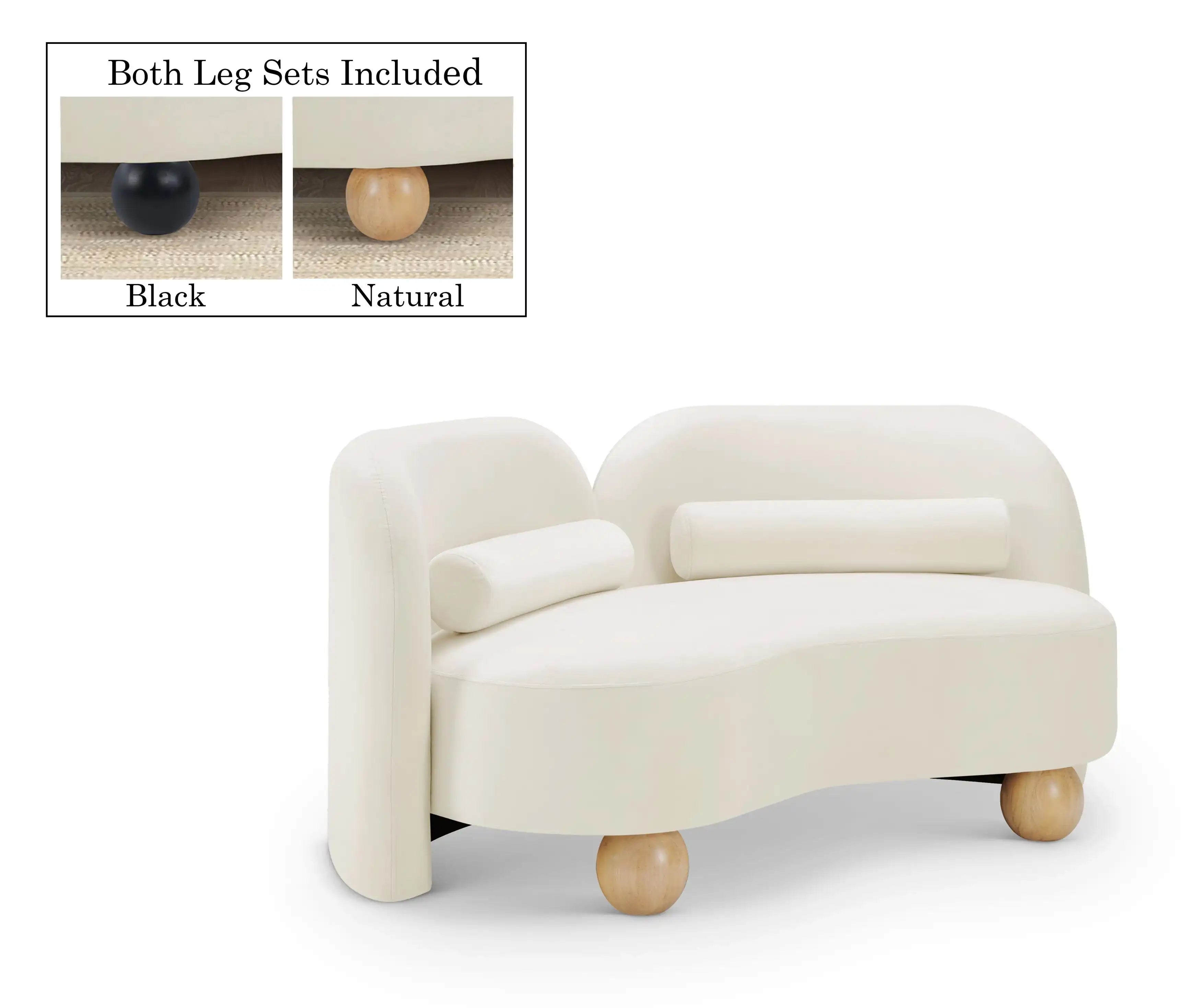 Daphne - Velvet Loveseat - Best Buy Furniture
