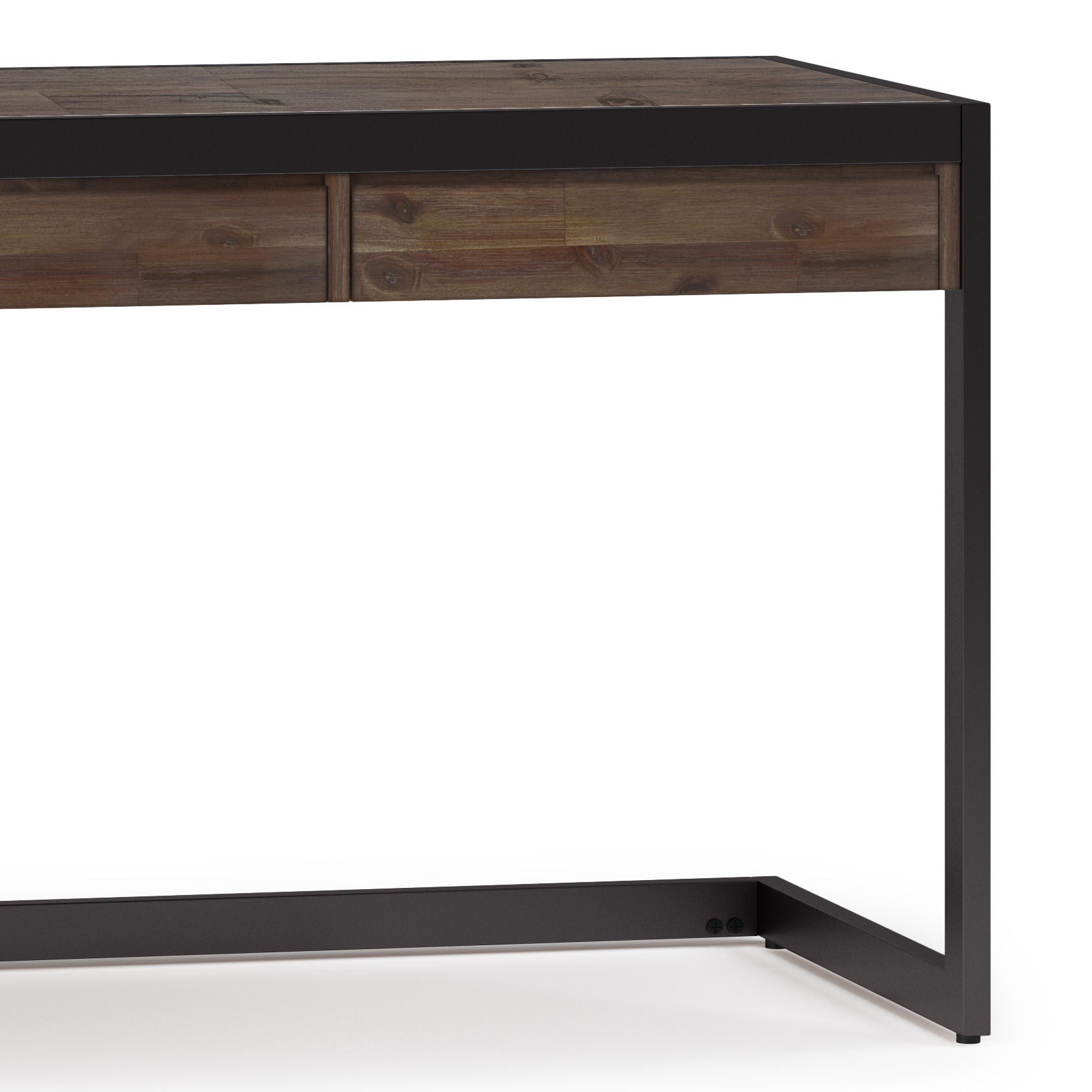 Erina - Large Desk - Rustic Natural Aged Brown - Best Buy Furniture