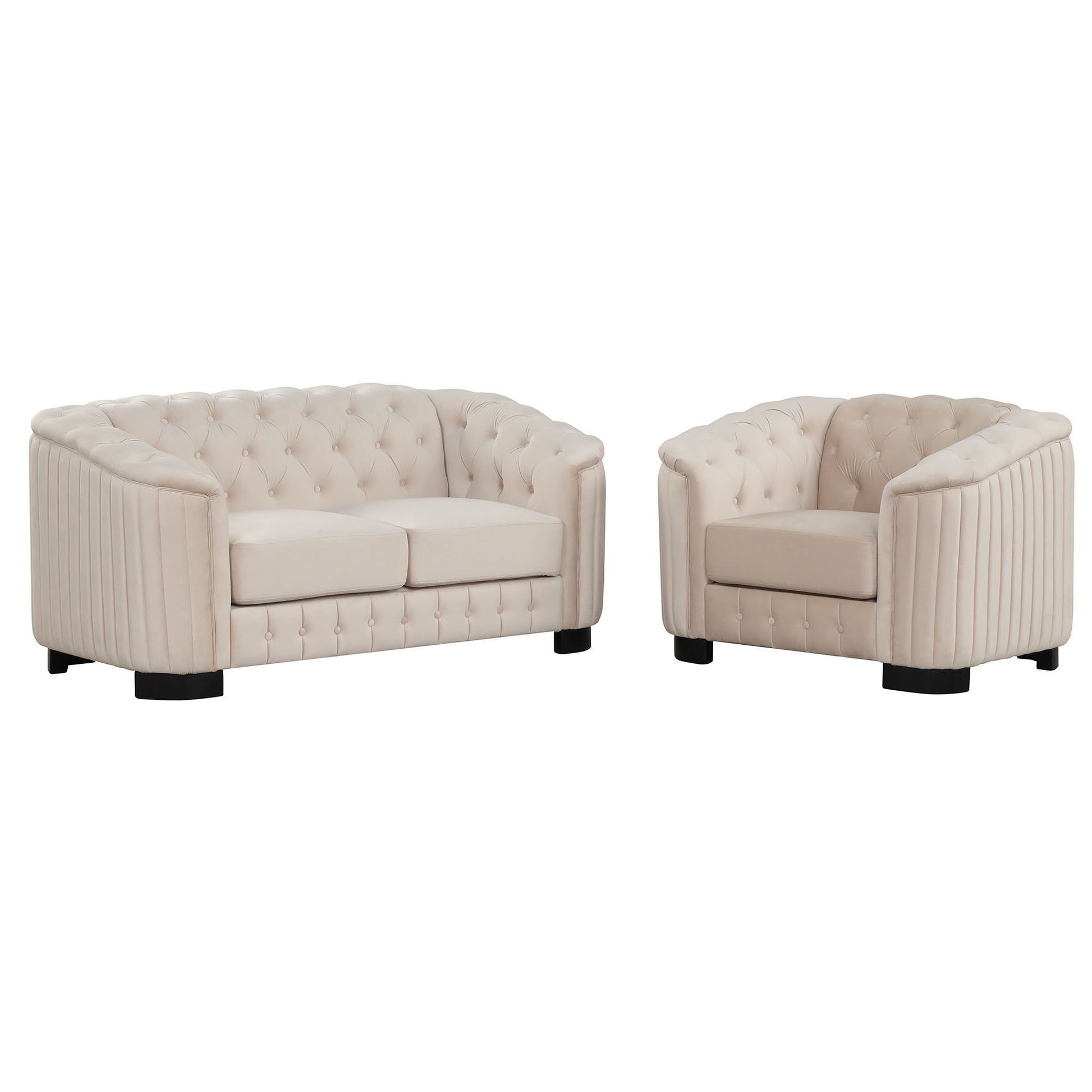 Upholstered 3 Piece Sofa Set With Legs - Best Buy Furniture