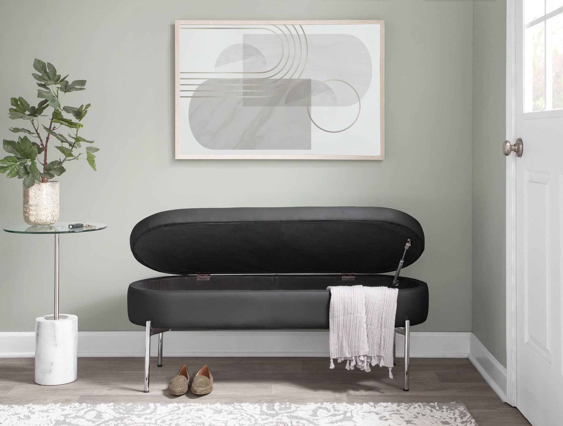 Chloe - Contemporary / Glam Bench - Best Buy Furniture