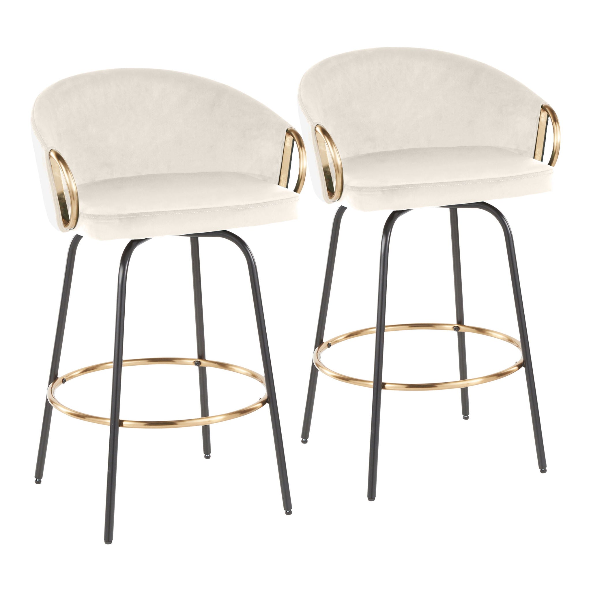 Claire - Contemporary / Glam Counter Stool (Set of 2) - Best Buy Furniture