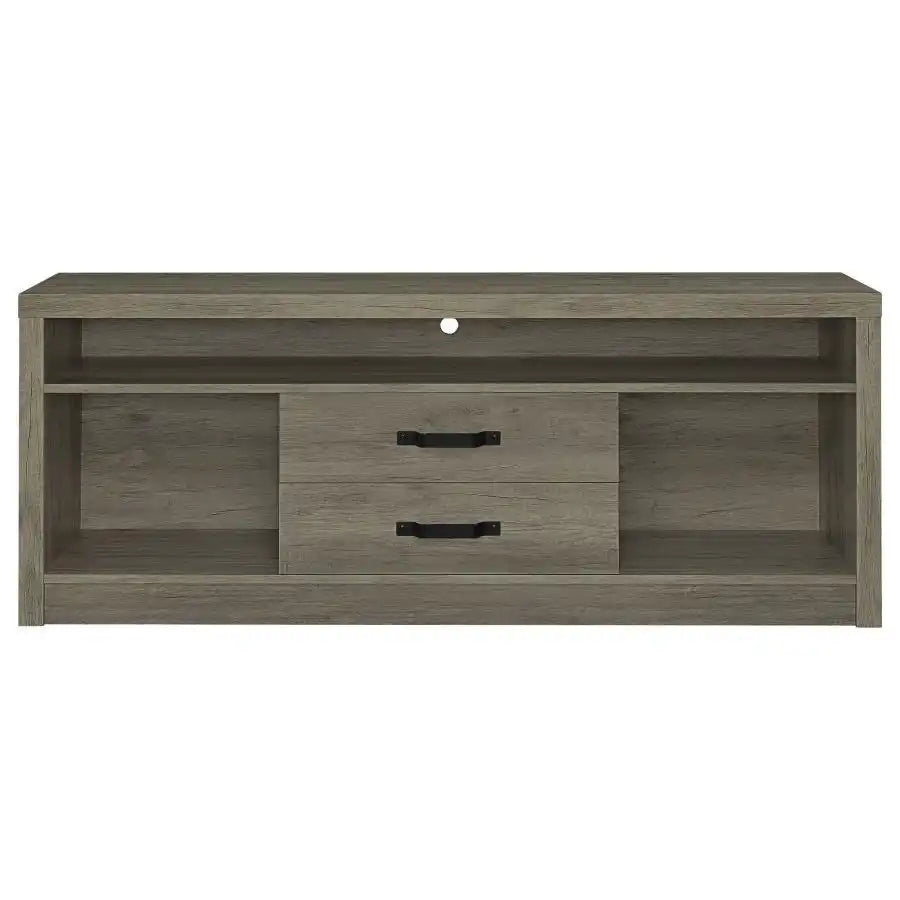 Burke - 3 Piece TV Entertainment Center - Gray Driftwood - Best Buy Furniture