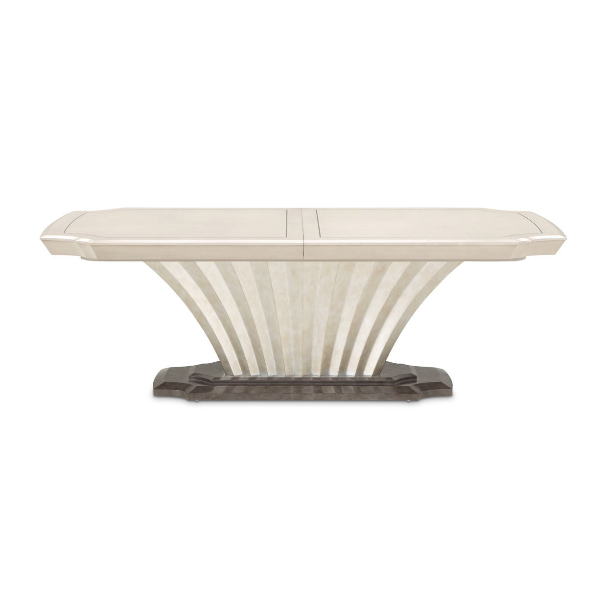 Fantosini - Pedestal Dining Table - Silver Mist - Best Buy Furniture