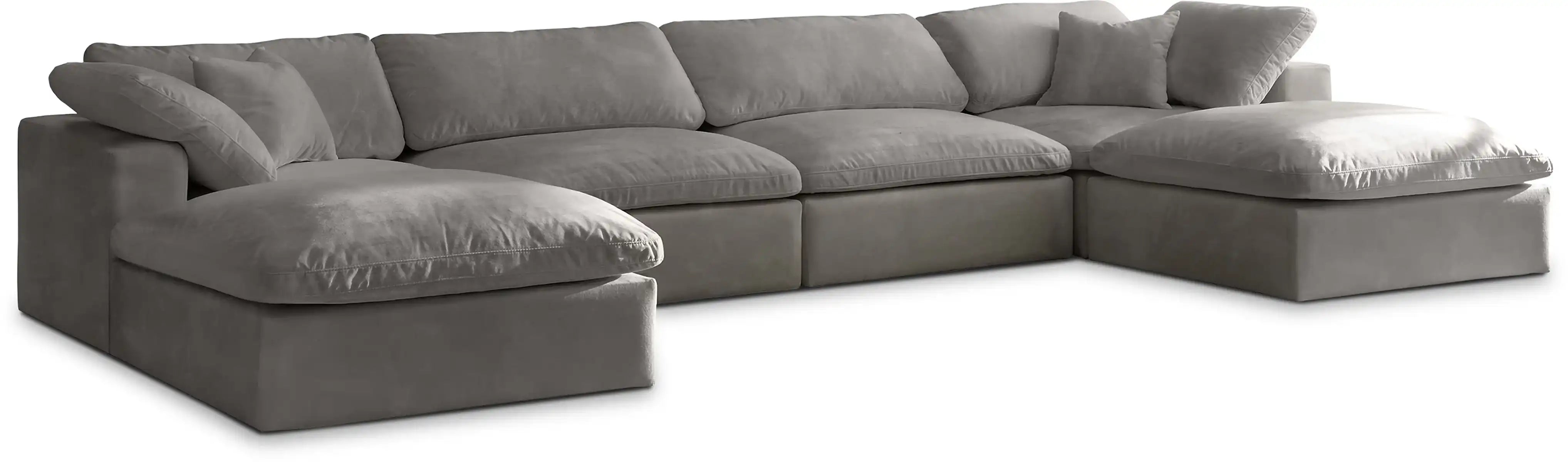 Cozy - 6 Piece Modular Double Chaise Sectional - Best Buy Furniture