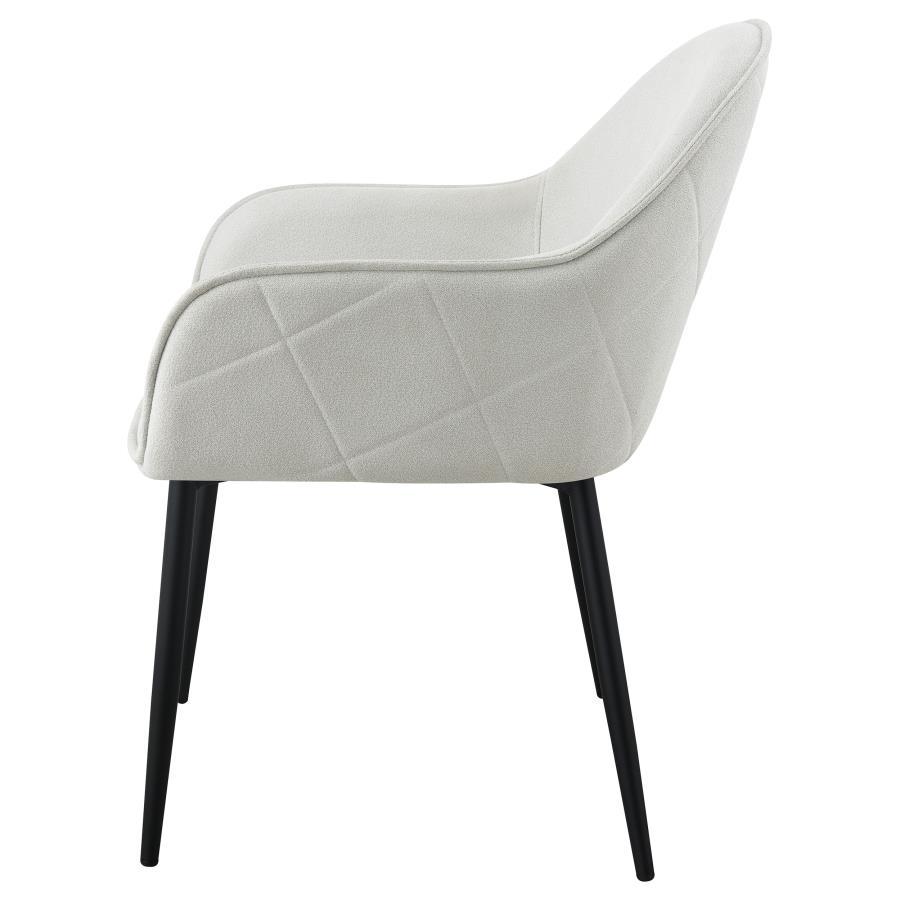 Emma - Fabric Upholstered Dining Arm Chair (Set of 2) - Best Buy Furniture