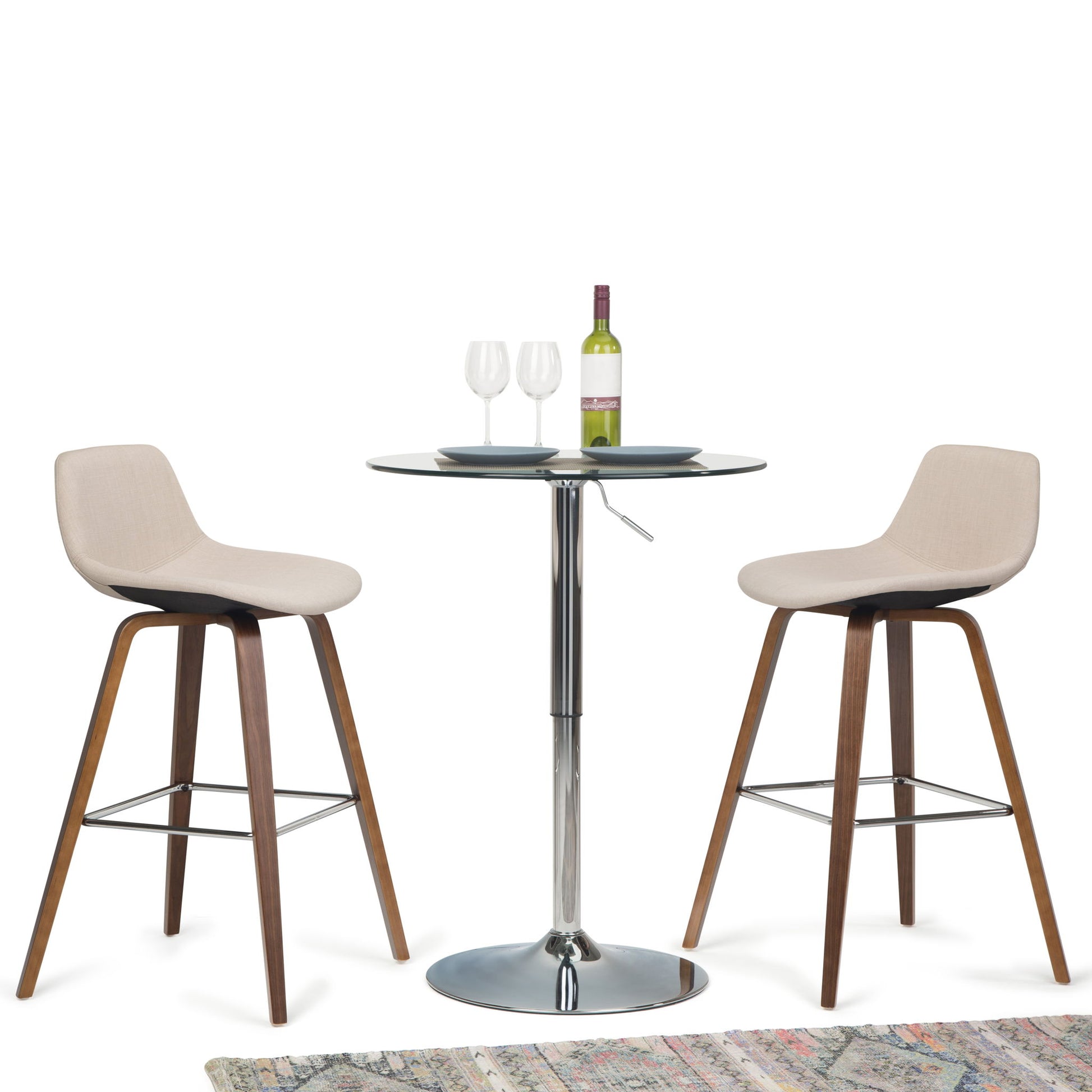 Randolph Bentwood - Counter / Bar Height Stool (Set of 2) - Best Buy Furniture