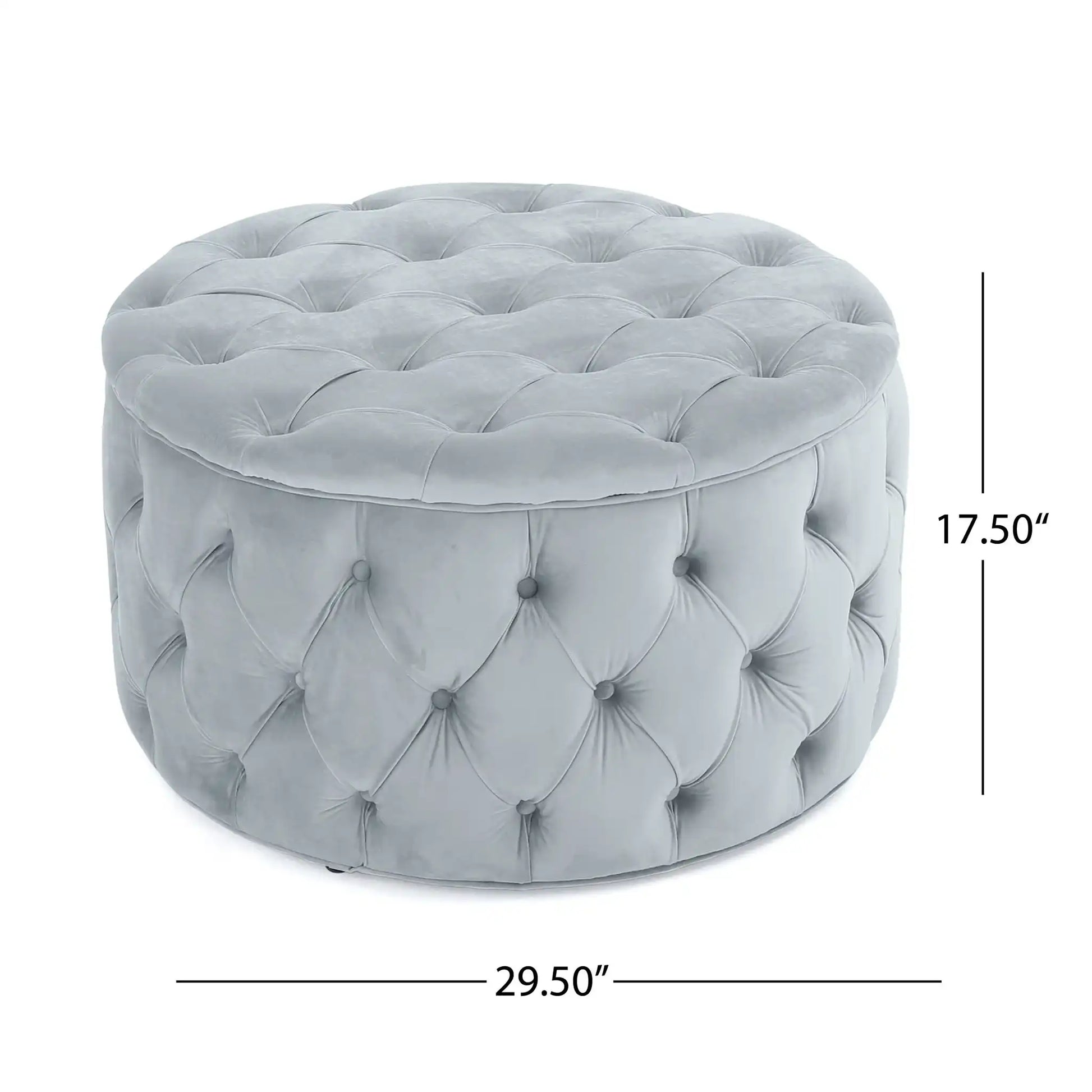 Modern Glam Ottoman Velvet - Best Buy Furniture