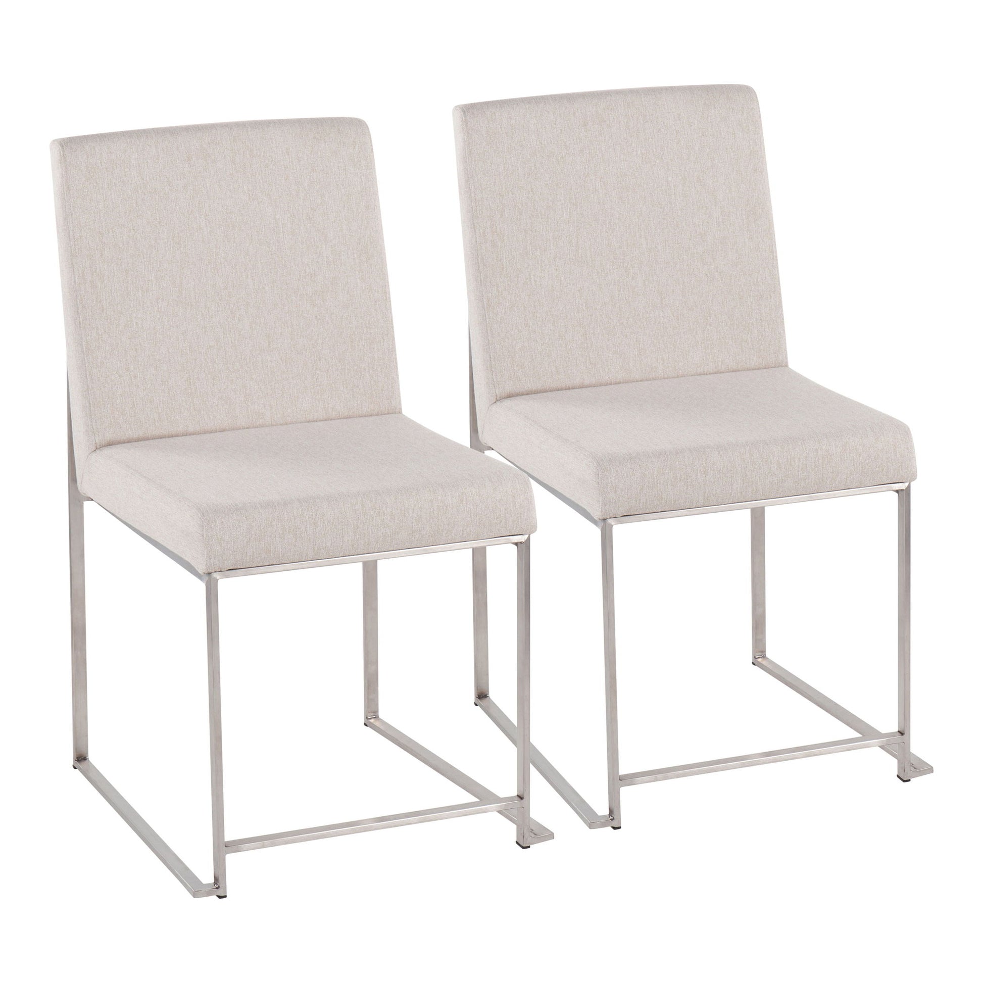 Fuji - Contemporary High Back Dining Chair, Modern Elegance (Set of 2) - Best Buy Furniture