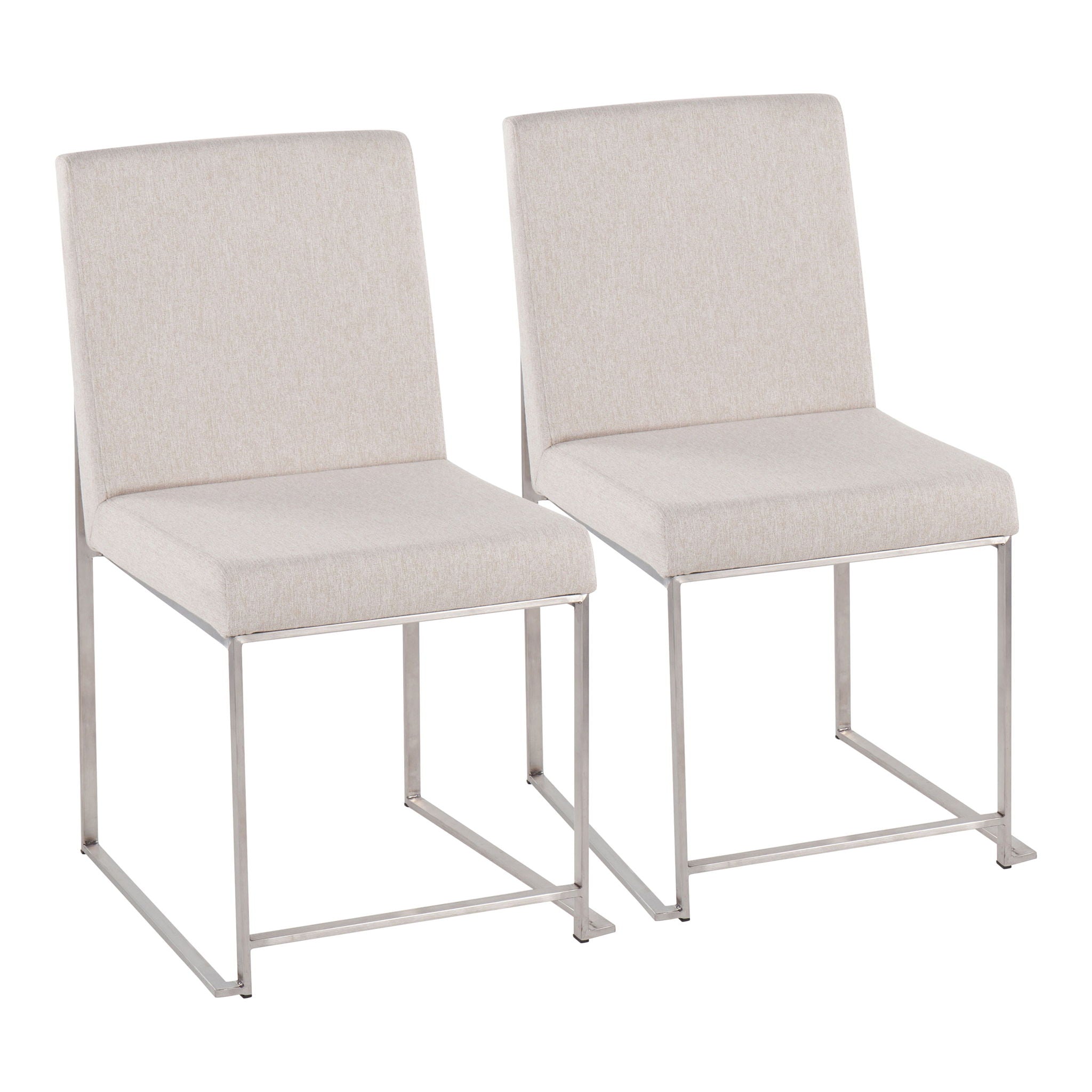Fuji - Contemporary High Back Dining Chair, Modern Elegance (Set of 2) - Best Buy Furniture