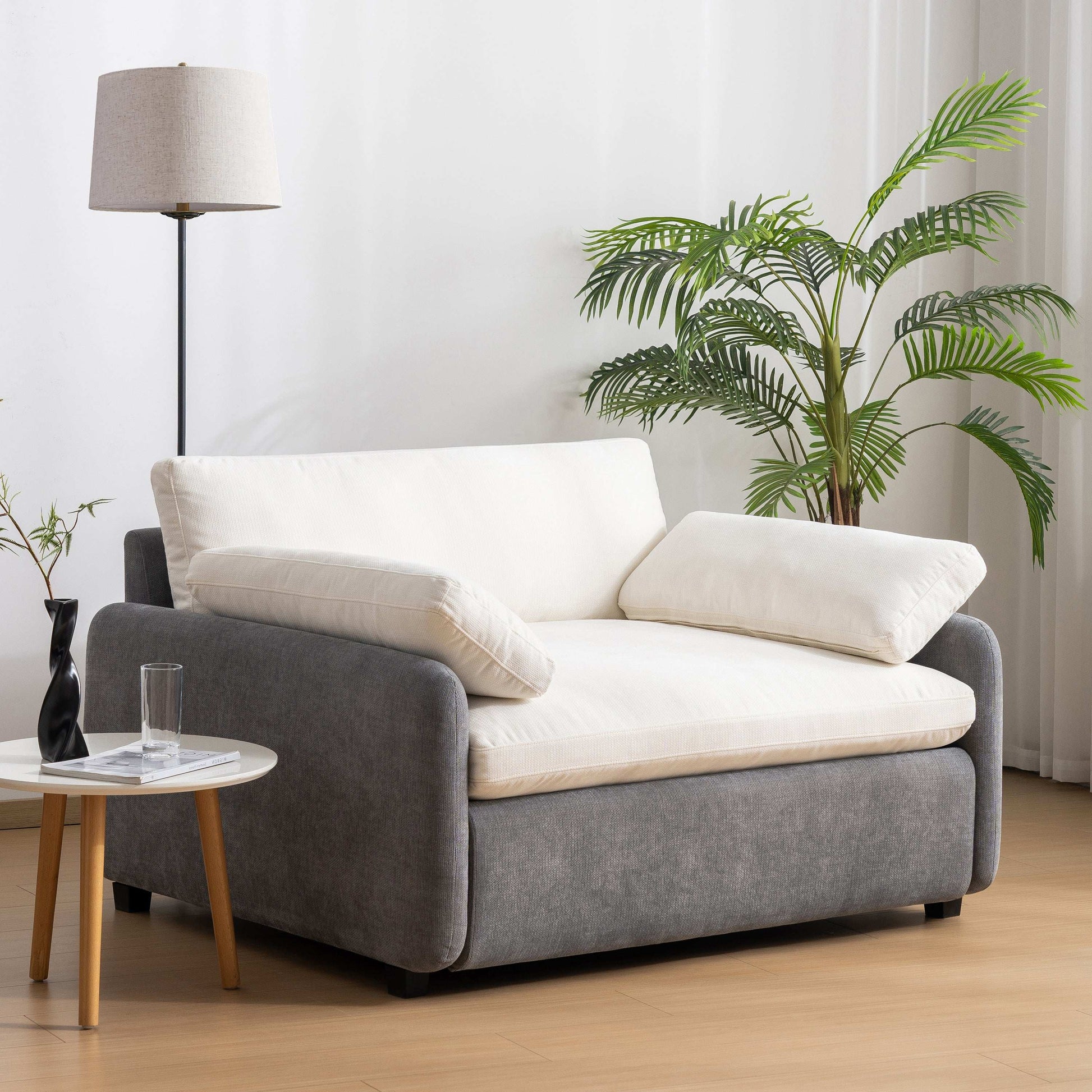 Oversized Chenille Single Sofa Chair,Wide and Deep Seat Accent Chair - Best Buy Furniture