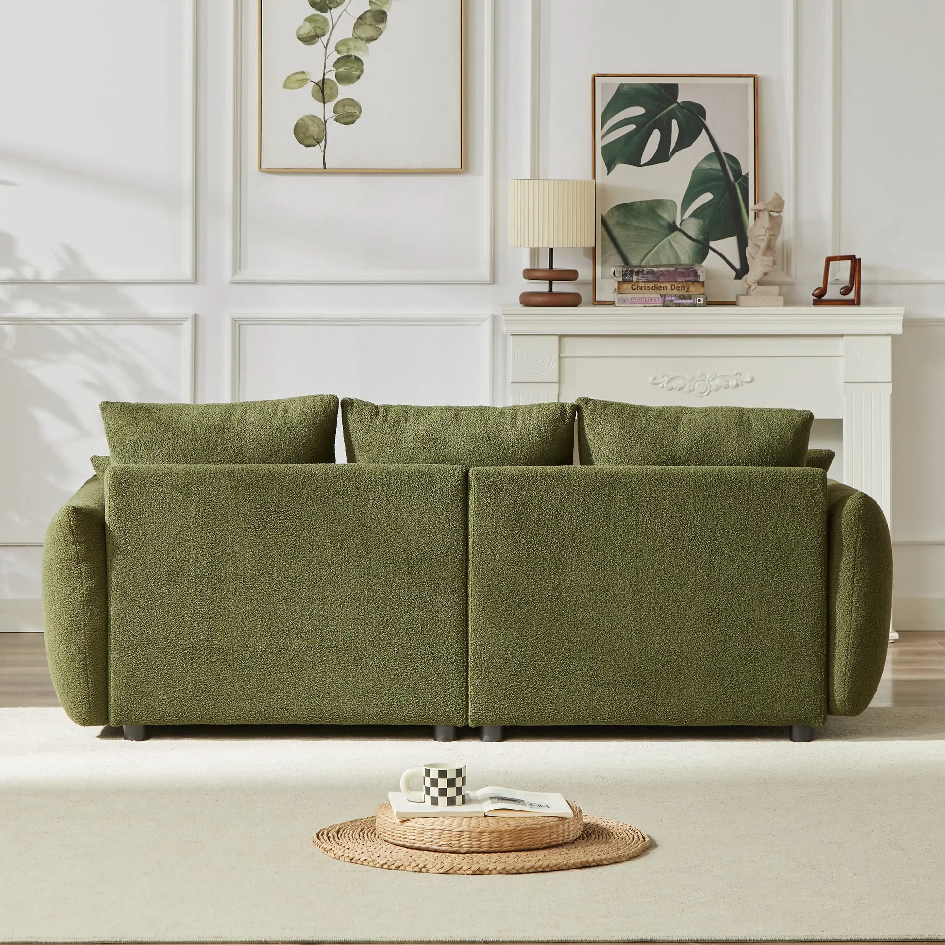 6 Cushion Modern Teddy Sofa Set, 3 Seater + 3 Seater - Best Buy Furniture