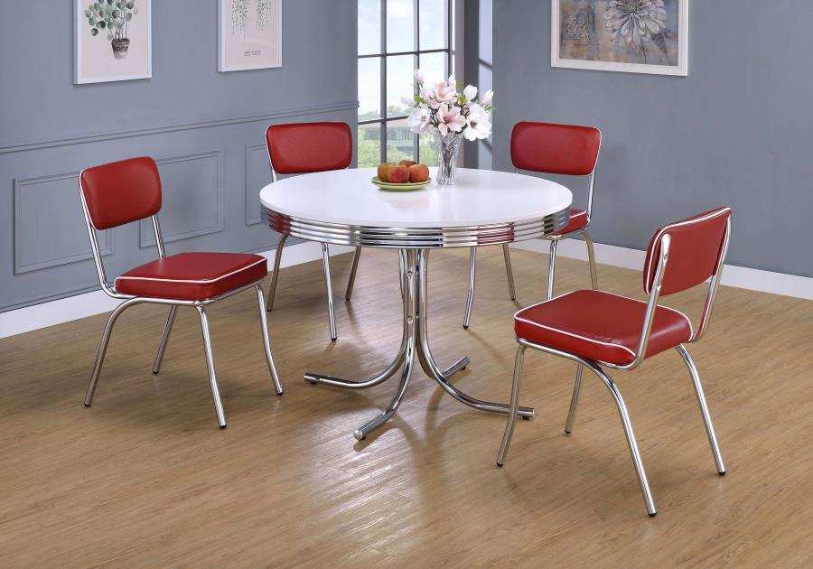 Retro - Round Dining Table Set - Best Buy Furniture