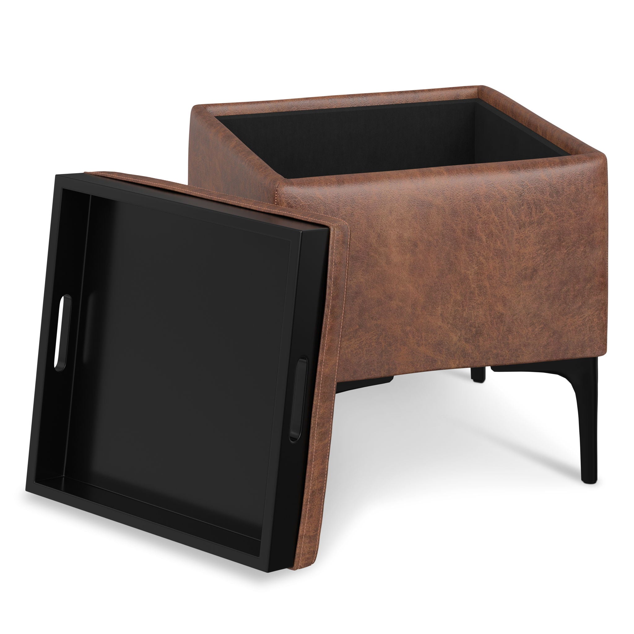 Natasha - Multifunctional Storage Ottoman With Tray - Best Buy Furniture